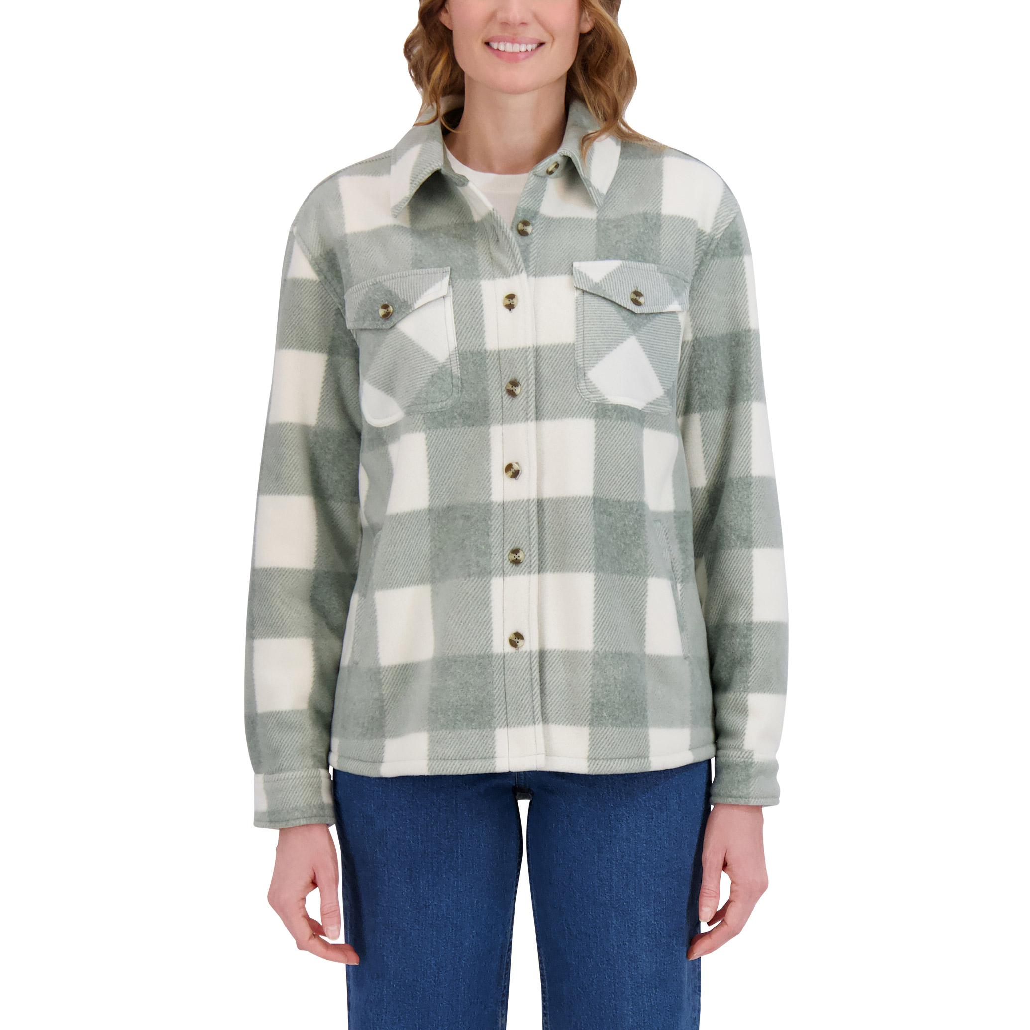 Sage Collective Women's Plush Shirt Jacket