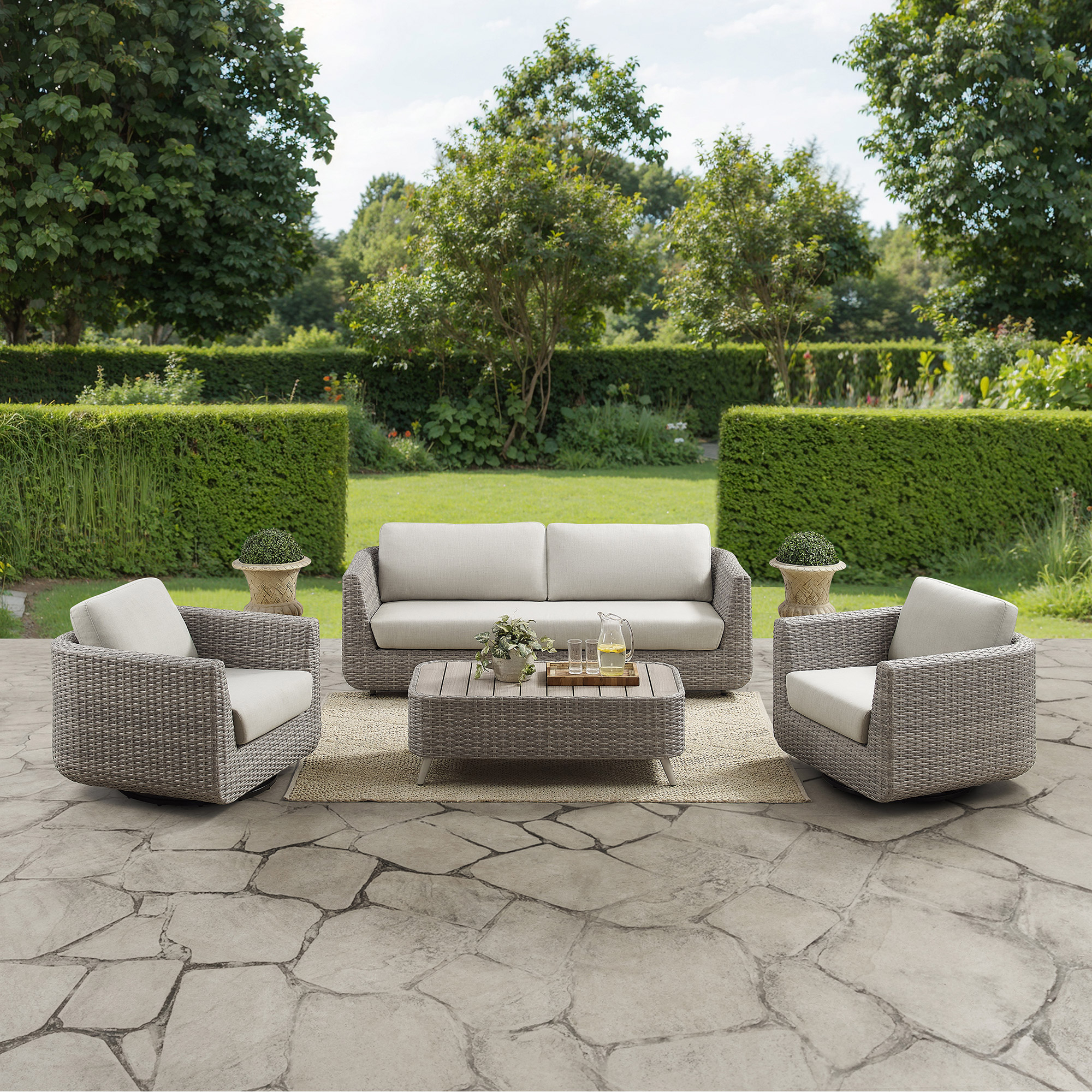 Thomasville Rala 4-piece Outdoor Patio Seating Set | Costco