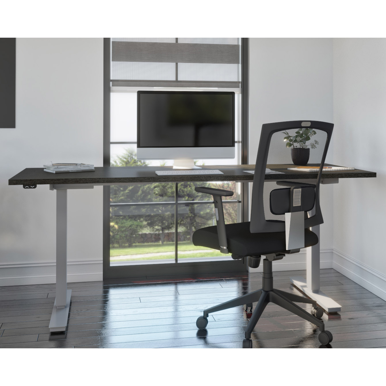 Bestar Upstand 72.4 cm x 182.9 cm (28.5 in. x 72 in.) Height Adjustable Desk