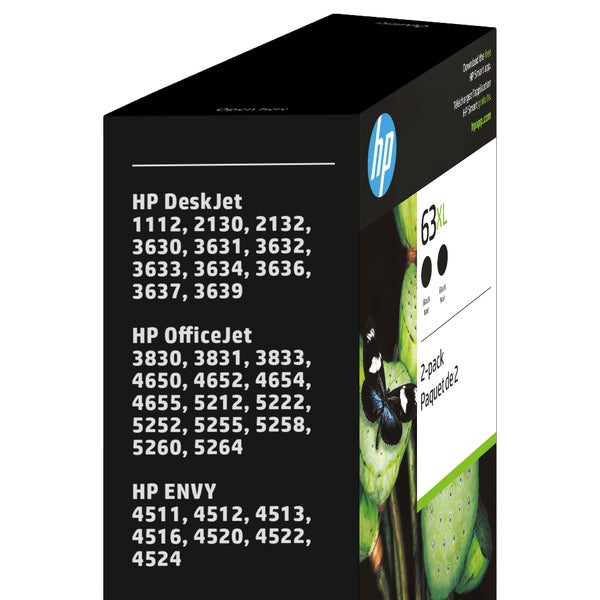 HP 63XL High Yield Ink Cartridge, Black, 2-Count | Costco HP 63XL High Yield Ink Cartridge, Black, 2-Count | Costco