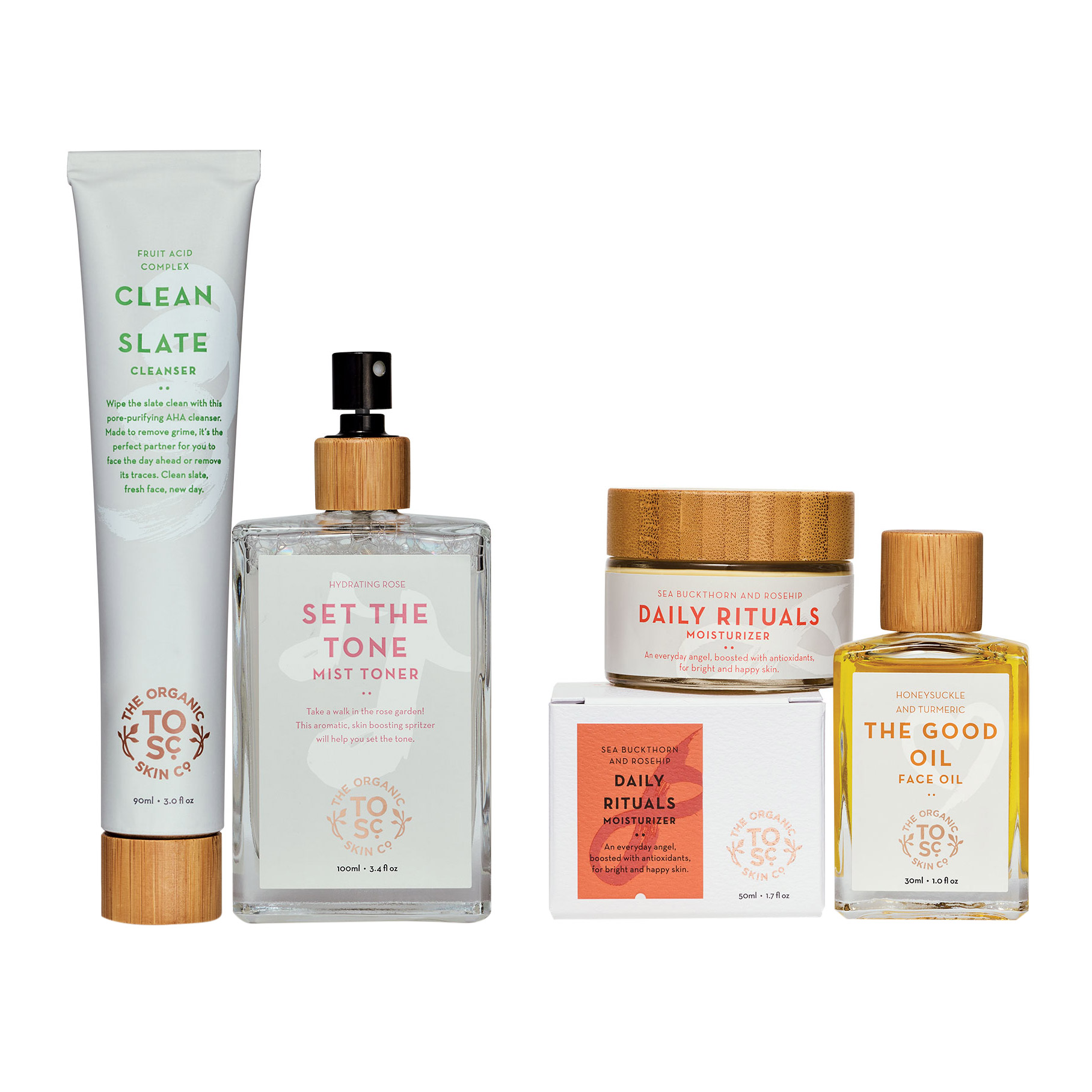 The Organic Skin Co. Radiant Rituals Pack, 4-pieces