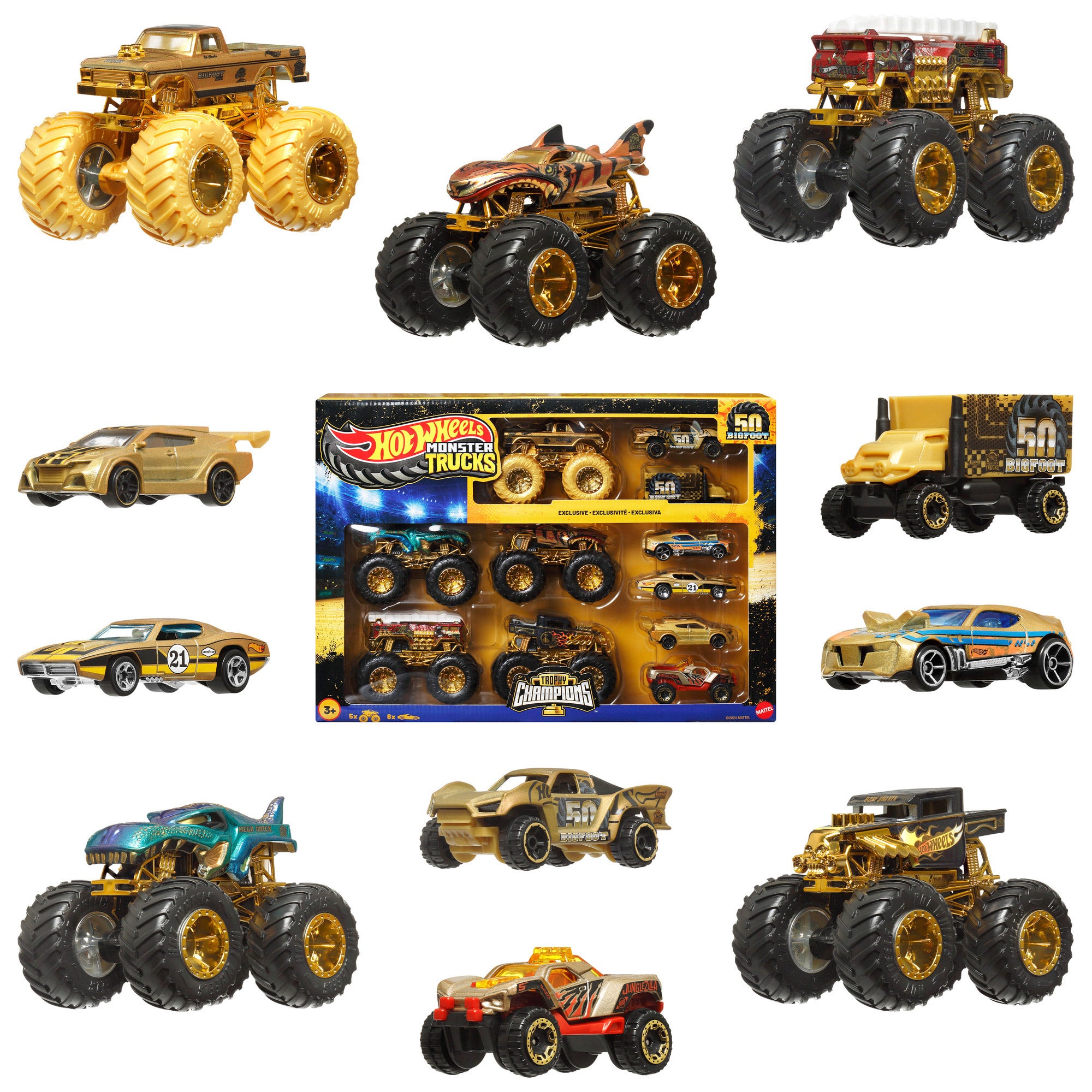 Hot Wheels Monster Truck Big Foot Trophy Champions Car & Truck
