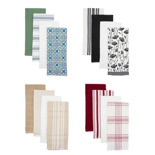 CORE HOME 8-PIECE TERRY KITCHEN TOWEL SET