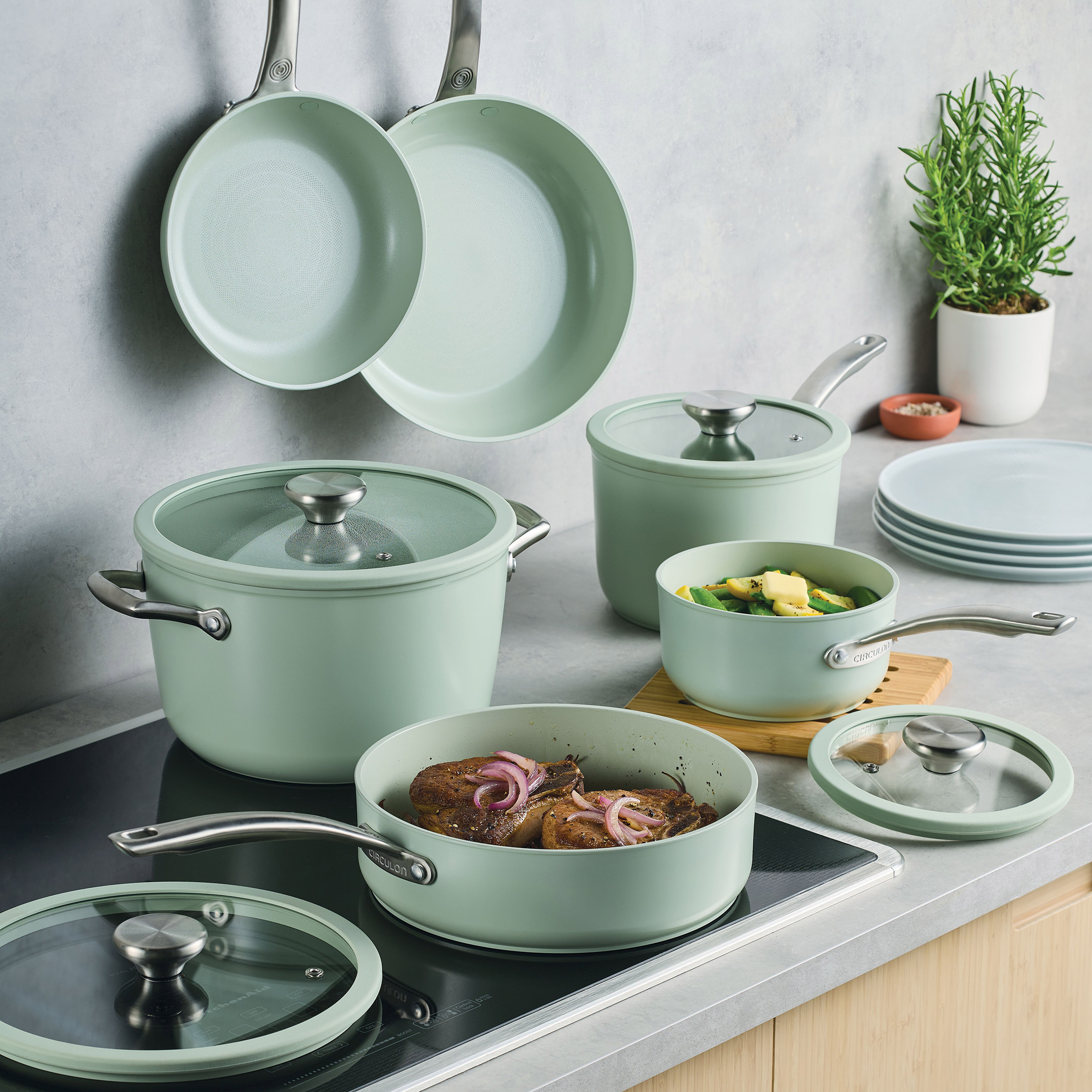 Ceramic Coated Cookware Sets | Costco