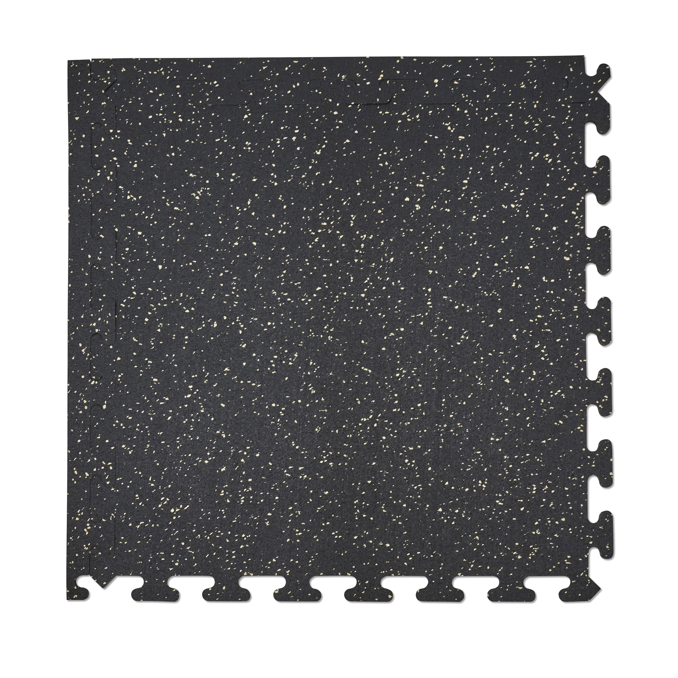 EZ Flex Interlocking Recycled Rubber Floor Tiles with Edges  30.72 sq ft