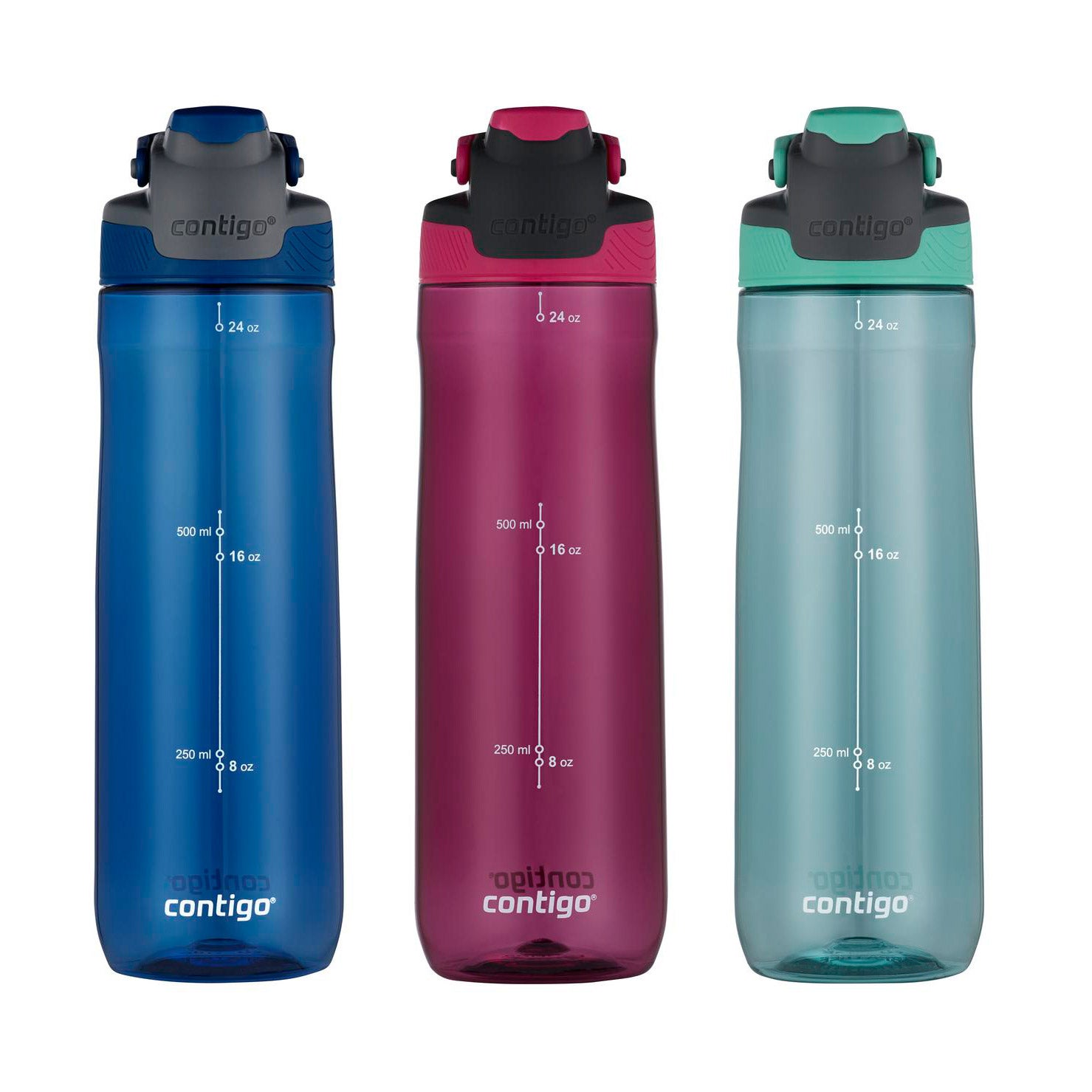Contigo Autoseal 24oz. Spill-proof Water Bottle, 3-pack | Costco