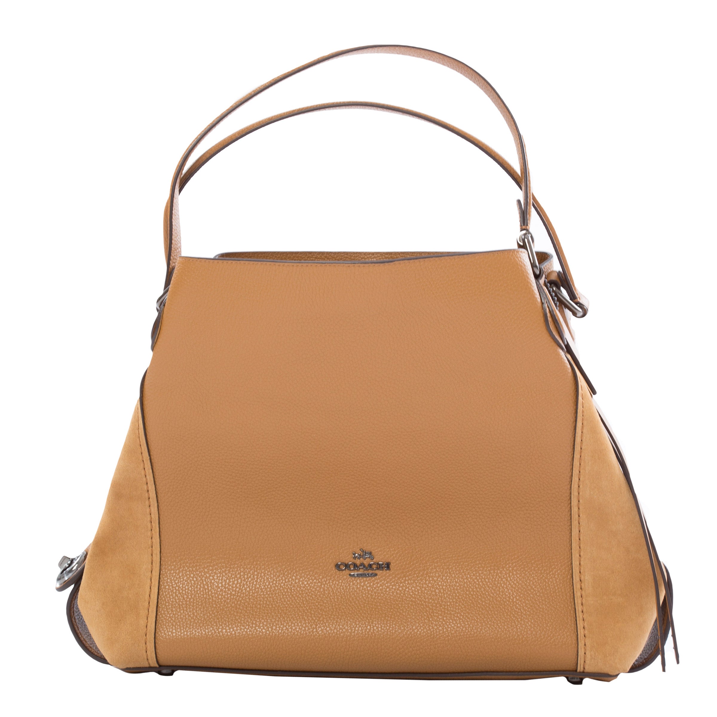 Coach Pebble Leather Edie 31 Shoulder Bag, Tan | Costco