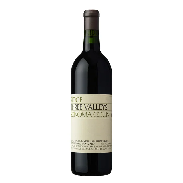 Ridge Three Valleys Red, Sonoma County, 750 ml