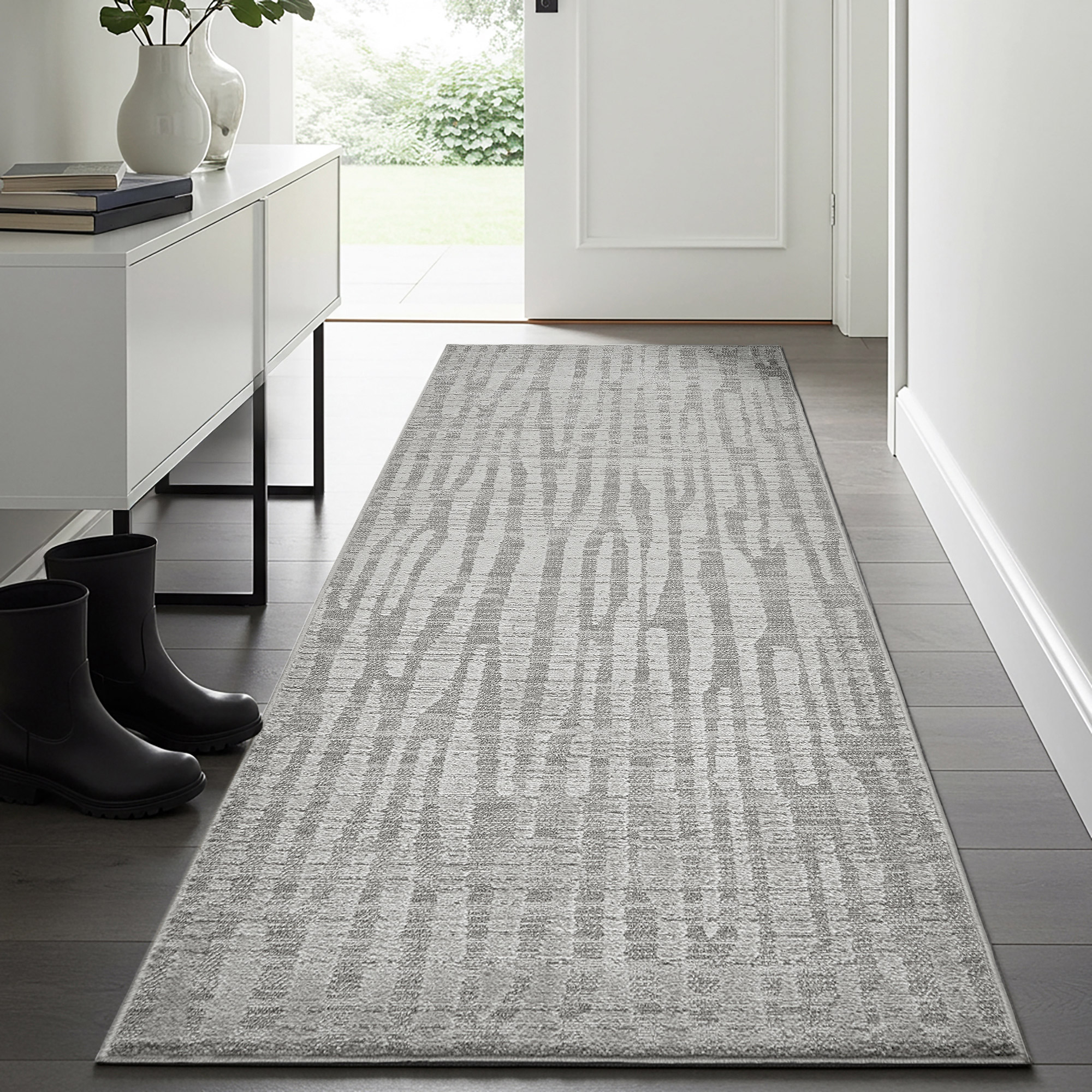 Illume Area Rug Collection  Abusir Gray