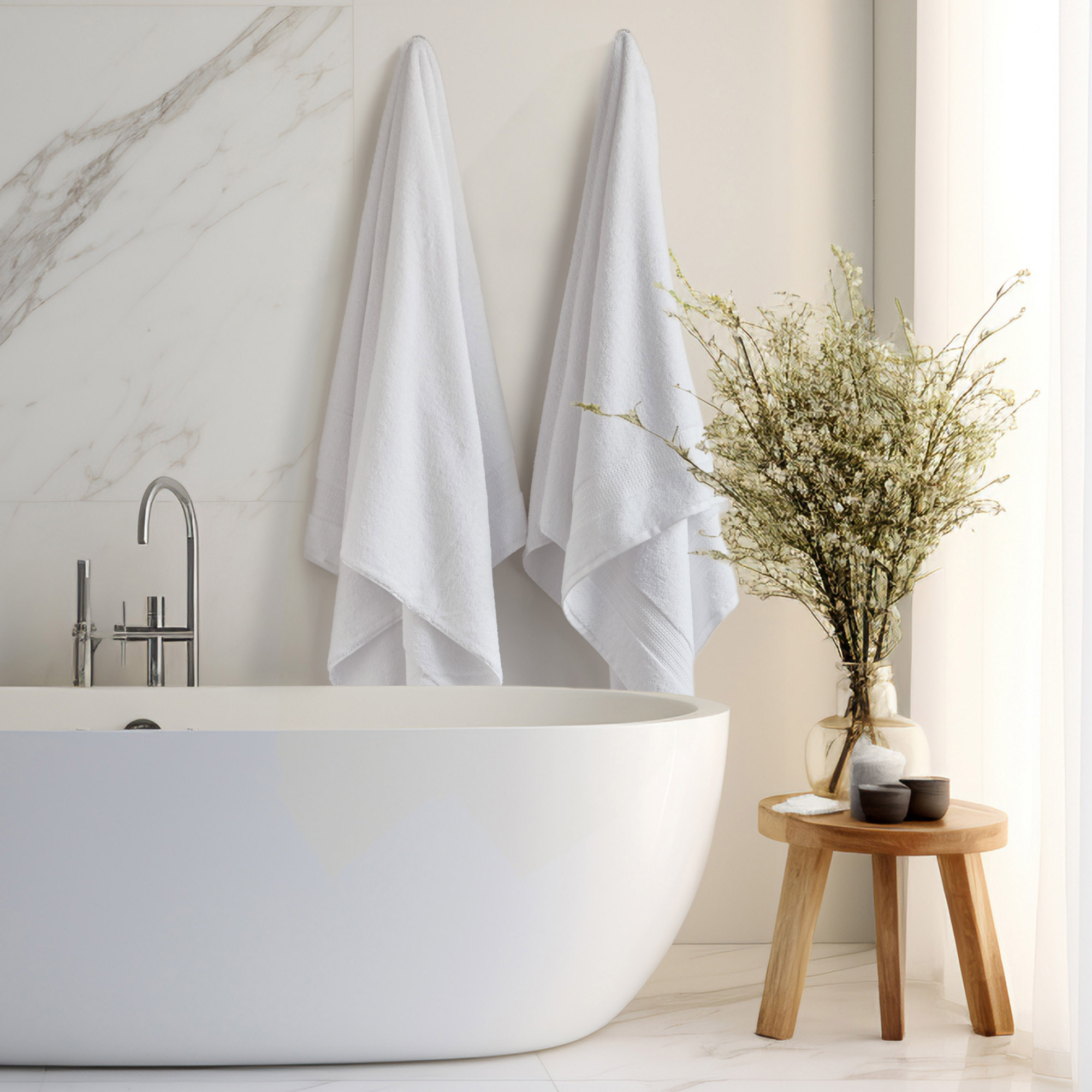 Collection Serene Home Ensemble de 2 draps de bain