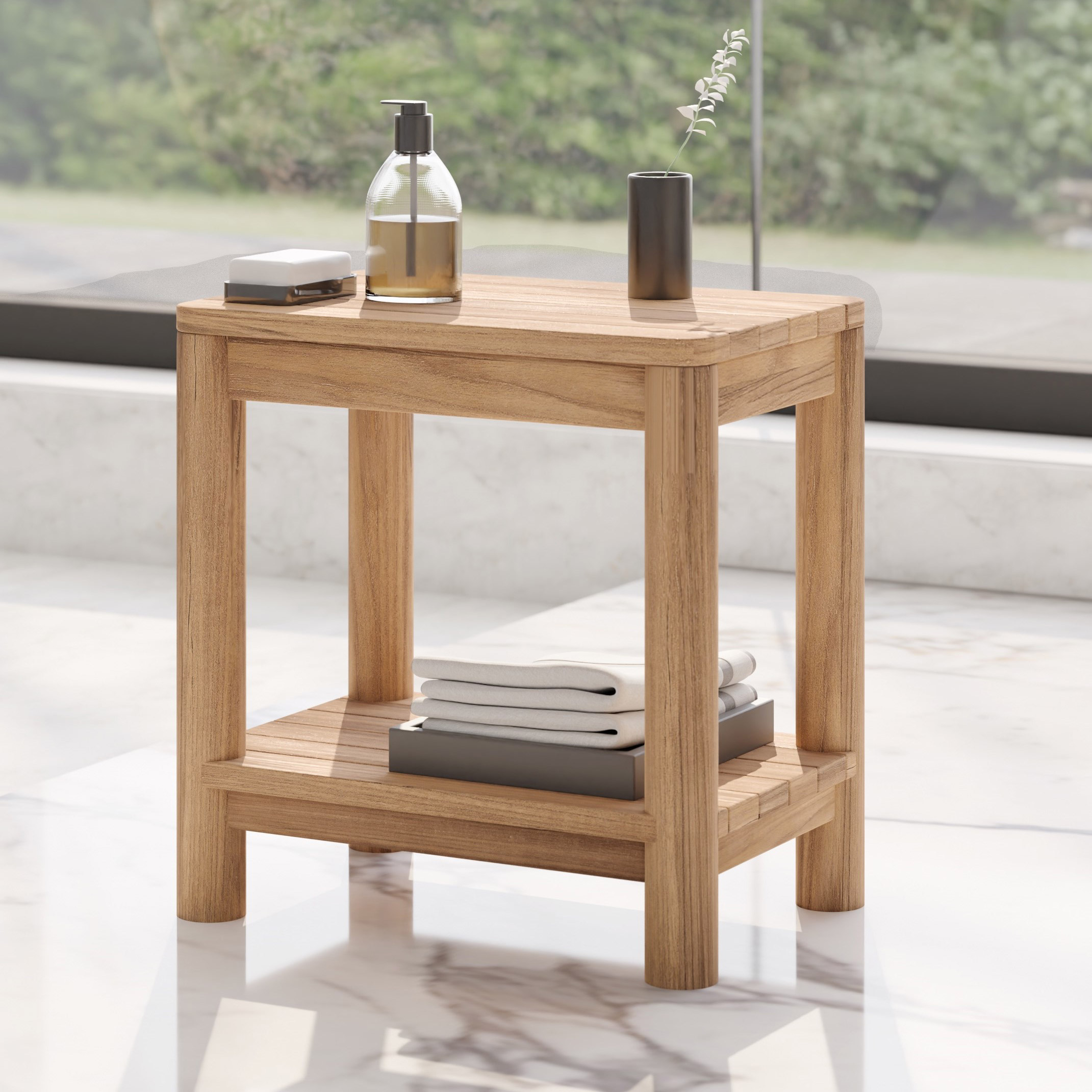 loveTEAK 18" Portofino Teak Bench