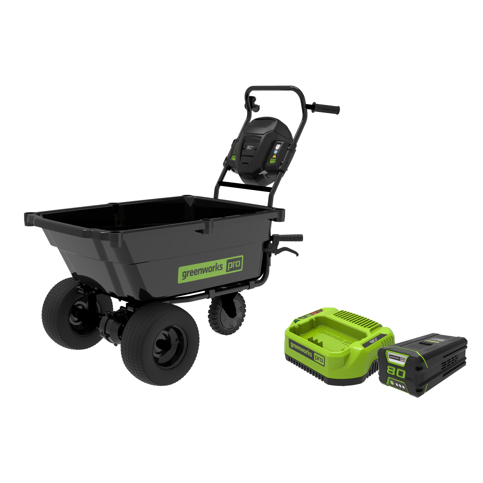 Greenworks Pro 80v Self-Propelled Wheelbarrow