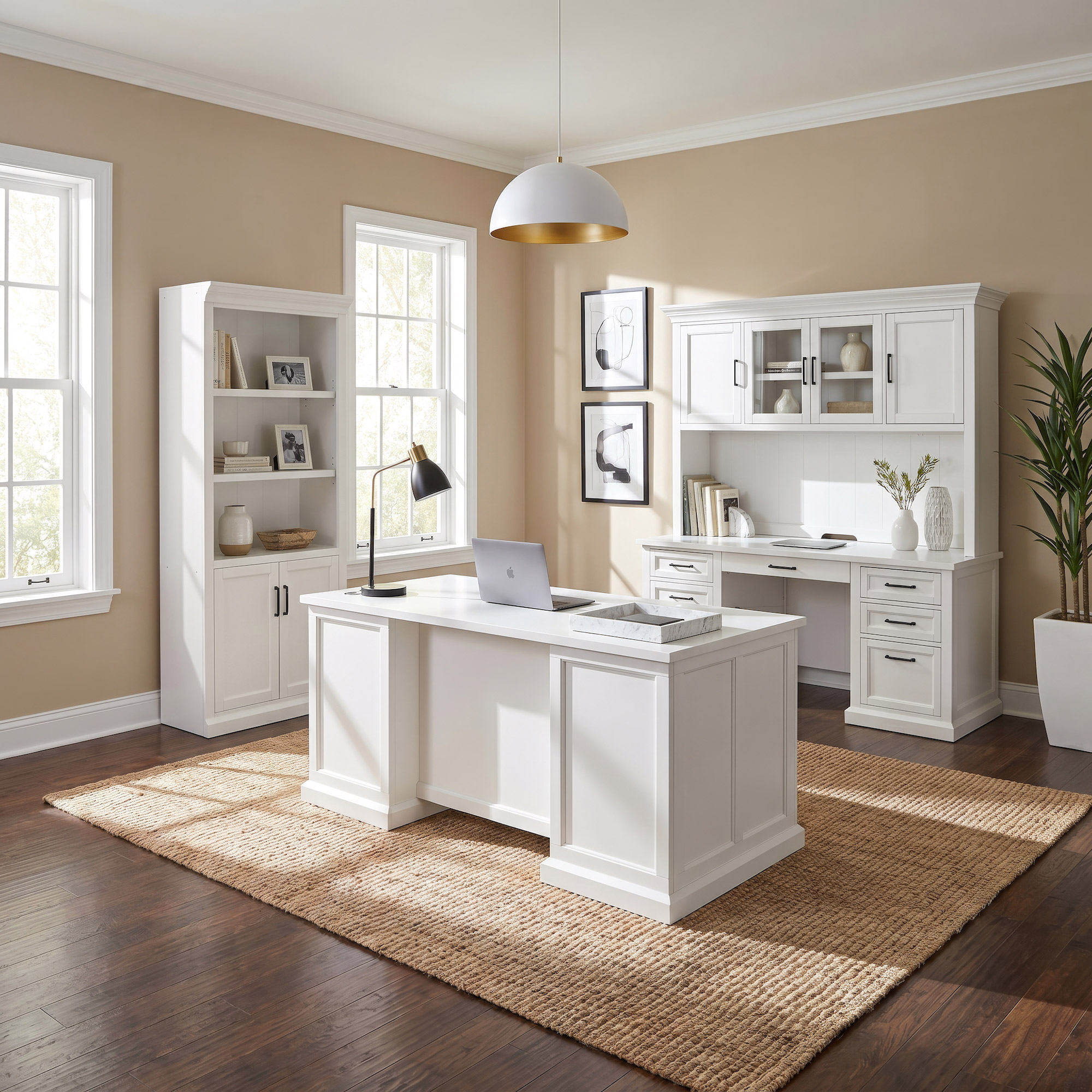 Martin Furniture Abby Executive Desk - Thumbnail 4