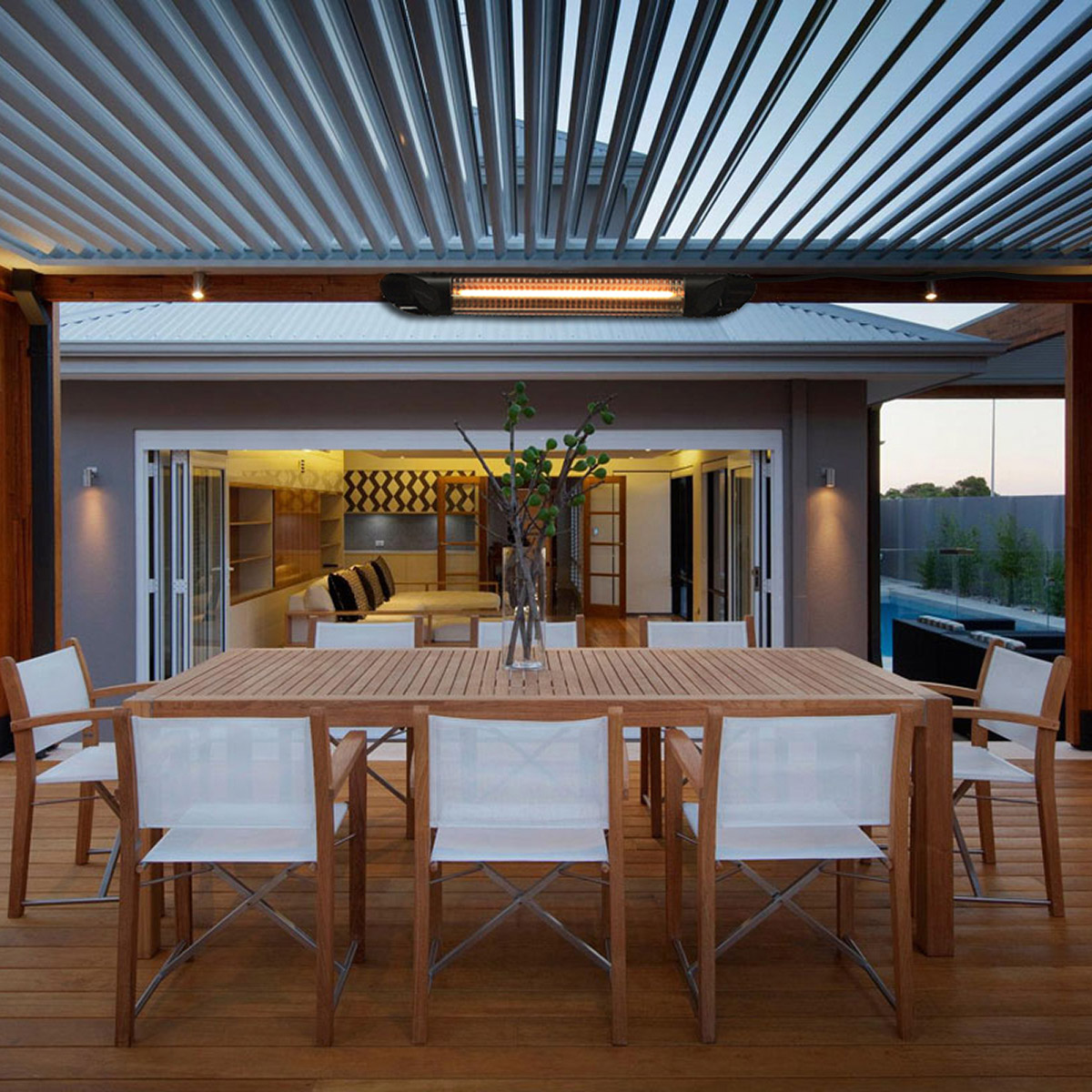 Veito - Radiateur infrarouge au carbone noir Blade de 1 500 W