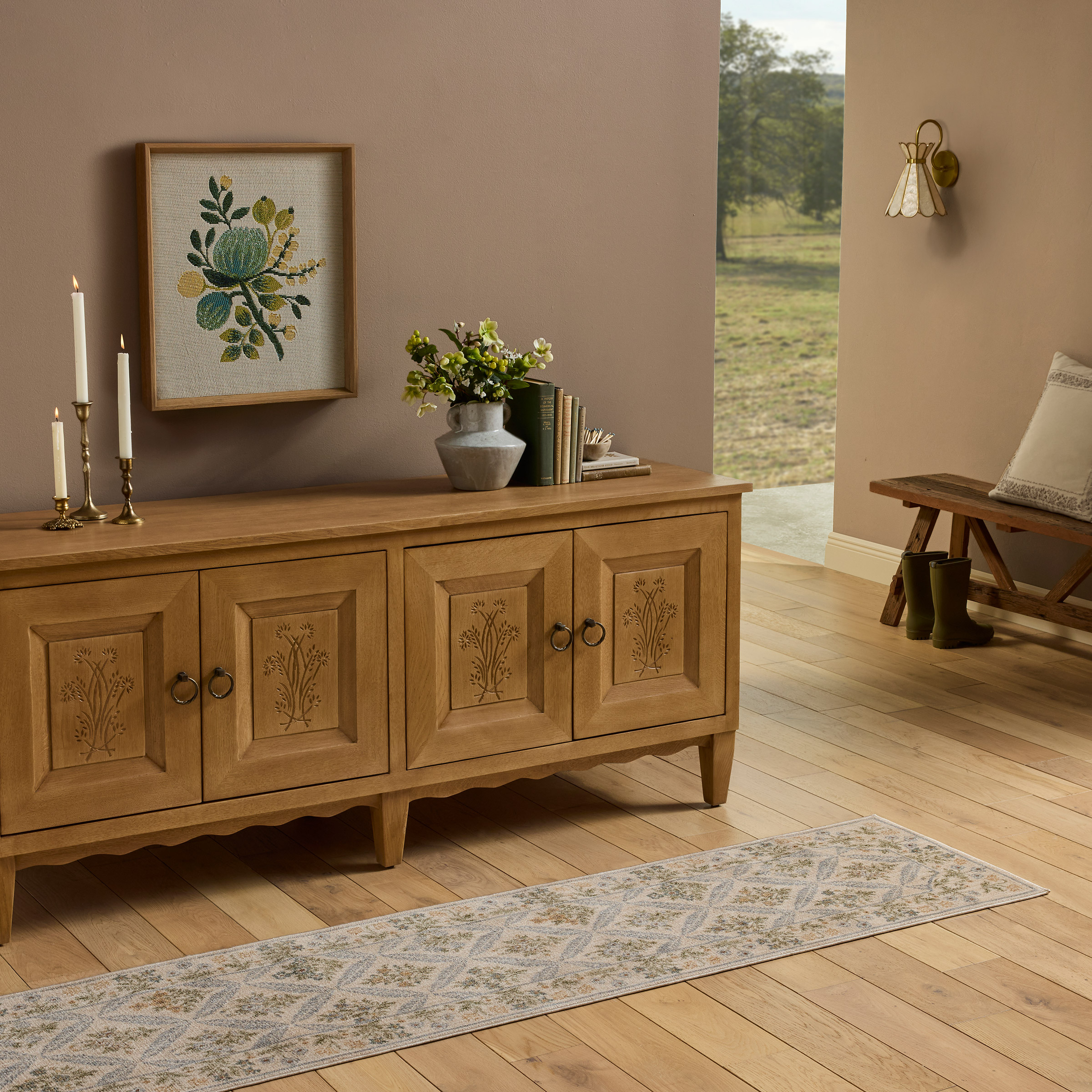 マリノスリム190、リベルタンゴエモシオン180QF、ロデオ160 ROM-01 NATURAL / BARK | Loloi Rugs