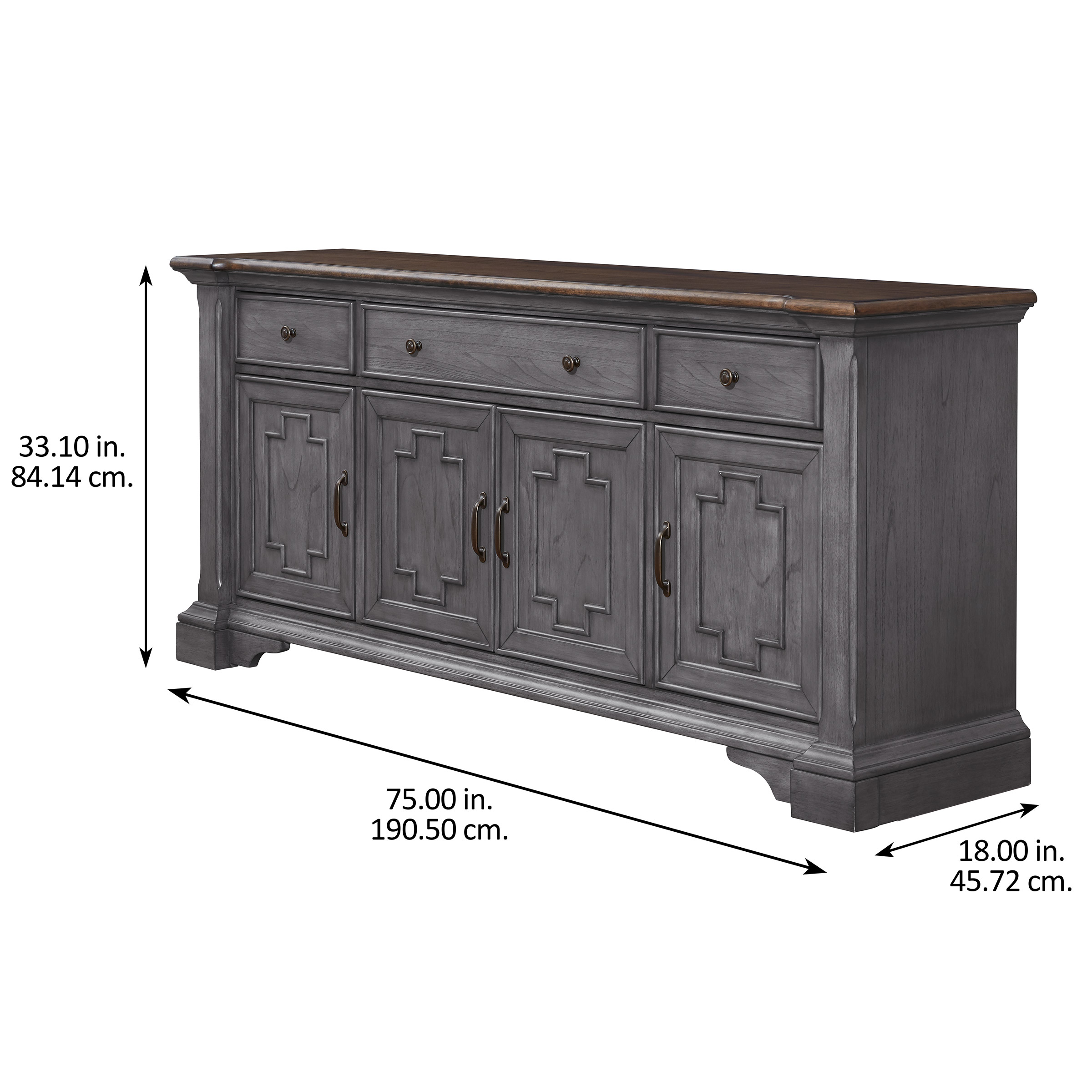 CALEB ダークグレー ベスト Westport Hills 75” Accent Console | Costco
