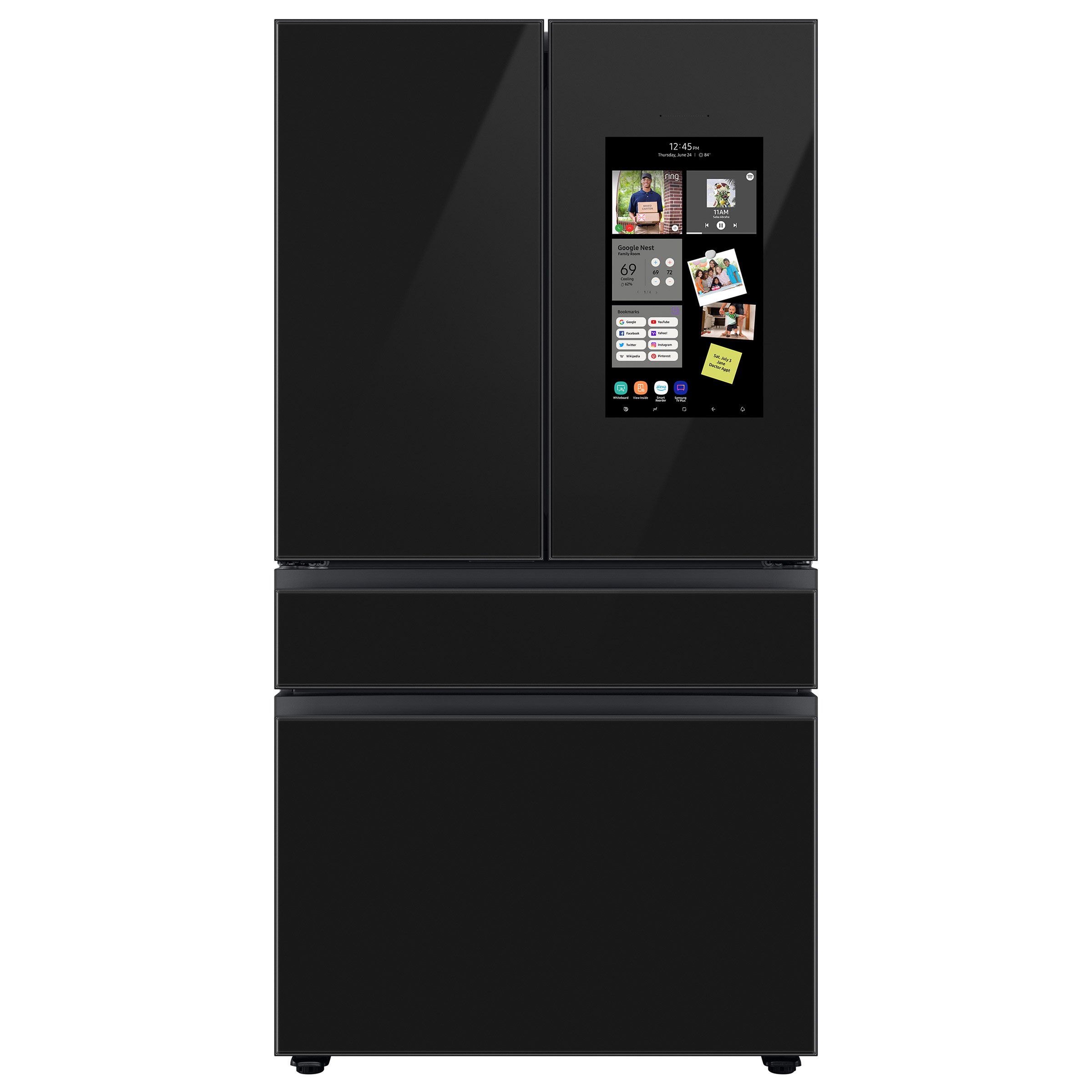 Samsung 29 cu. ft. Bespoke 4-Door French Door Refrigerator with Family Hub