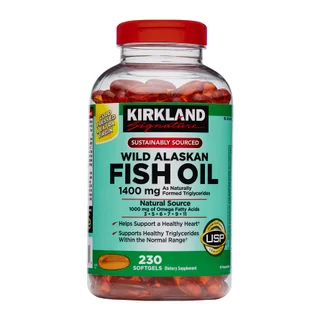 Kirkland Signature Wild Alaskan Fish Oil 1400 mg, 230 Softgels