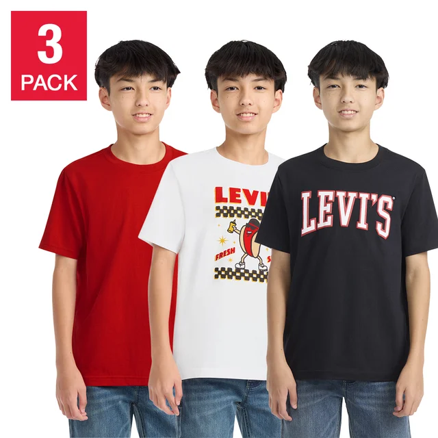LEVI'S YOUTH 3PK GRAPHIC TEE