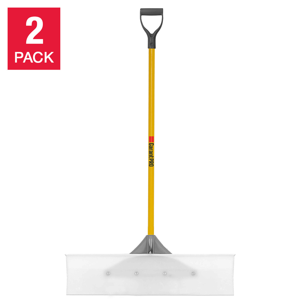 Garant Snow Pusher UHMW, with Fiberglass Handle 76.2 cm (30 in.), 2-pack