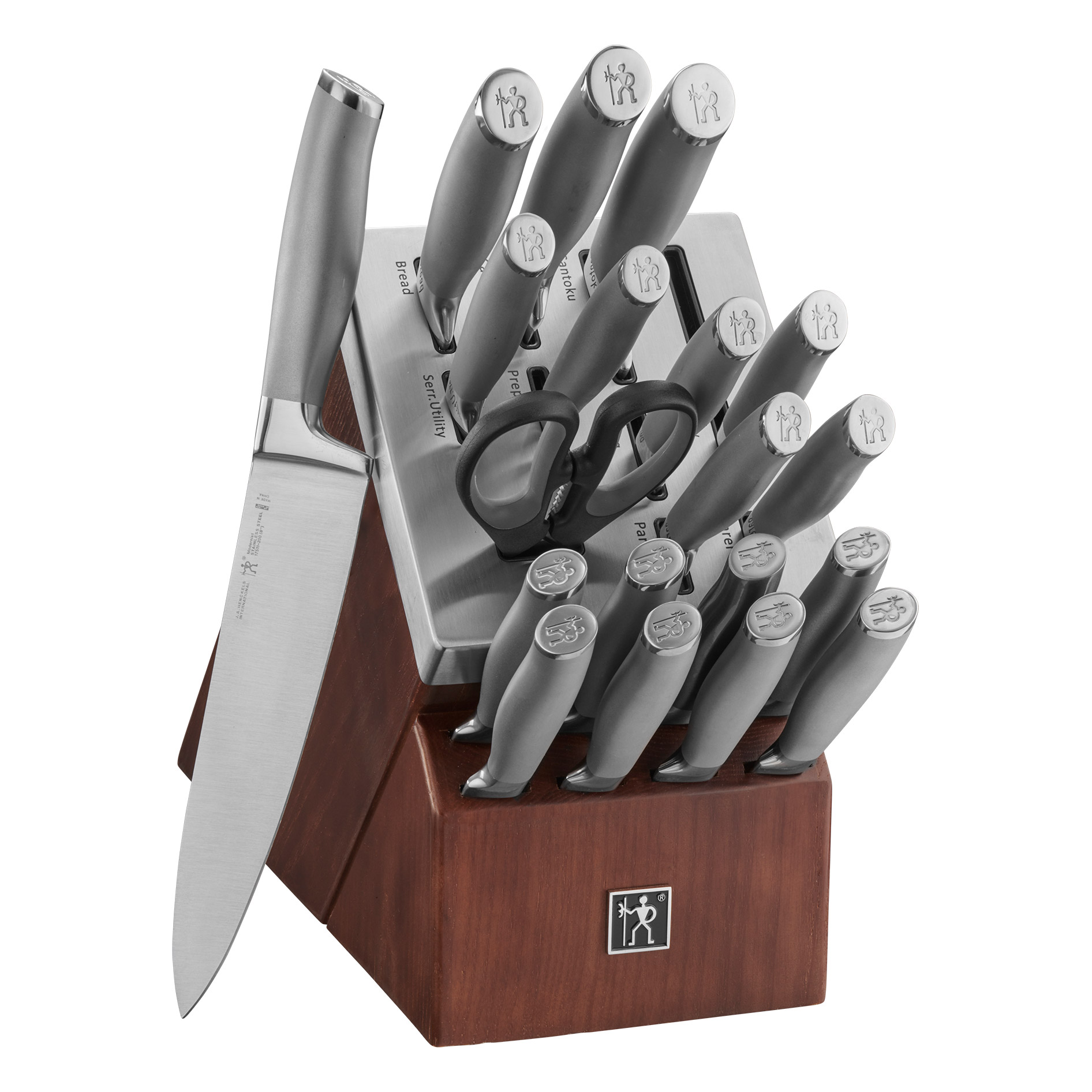 Henckels Modernist Self-sharpening Knife Block Set, 20-piece