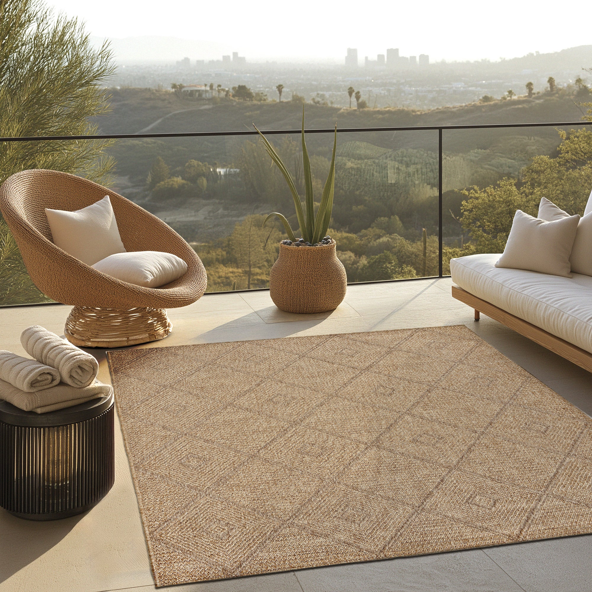 RagRu ハノイラグ 140*200cm Ravenna Indoor/Outdoor Rug, Maxim | Costco