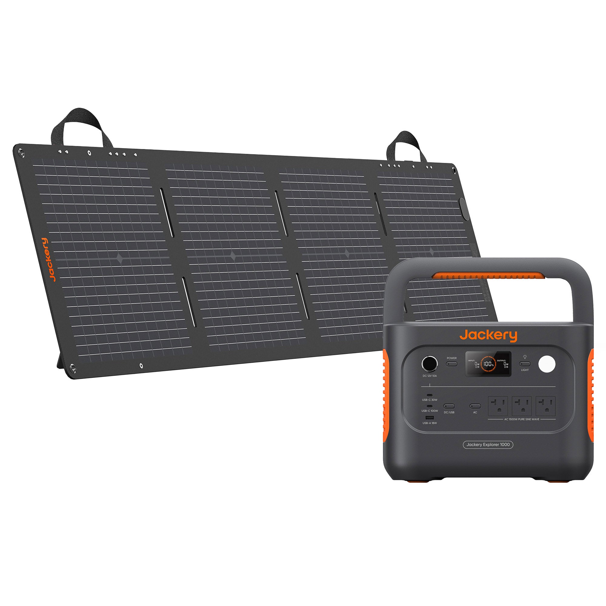 Jackery Explorer 1000 Power Station + SolarSaga 100W mini | Costco