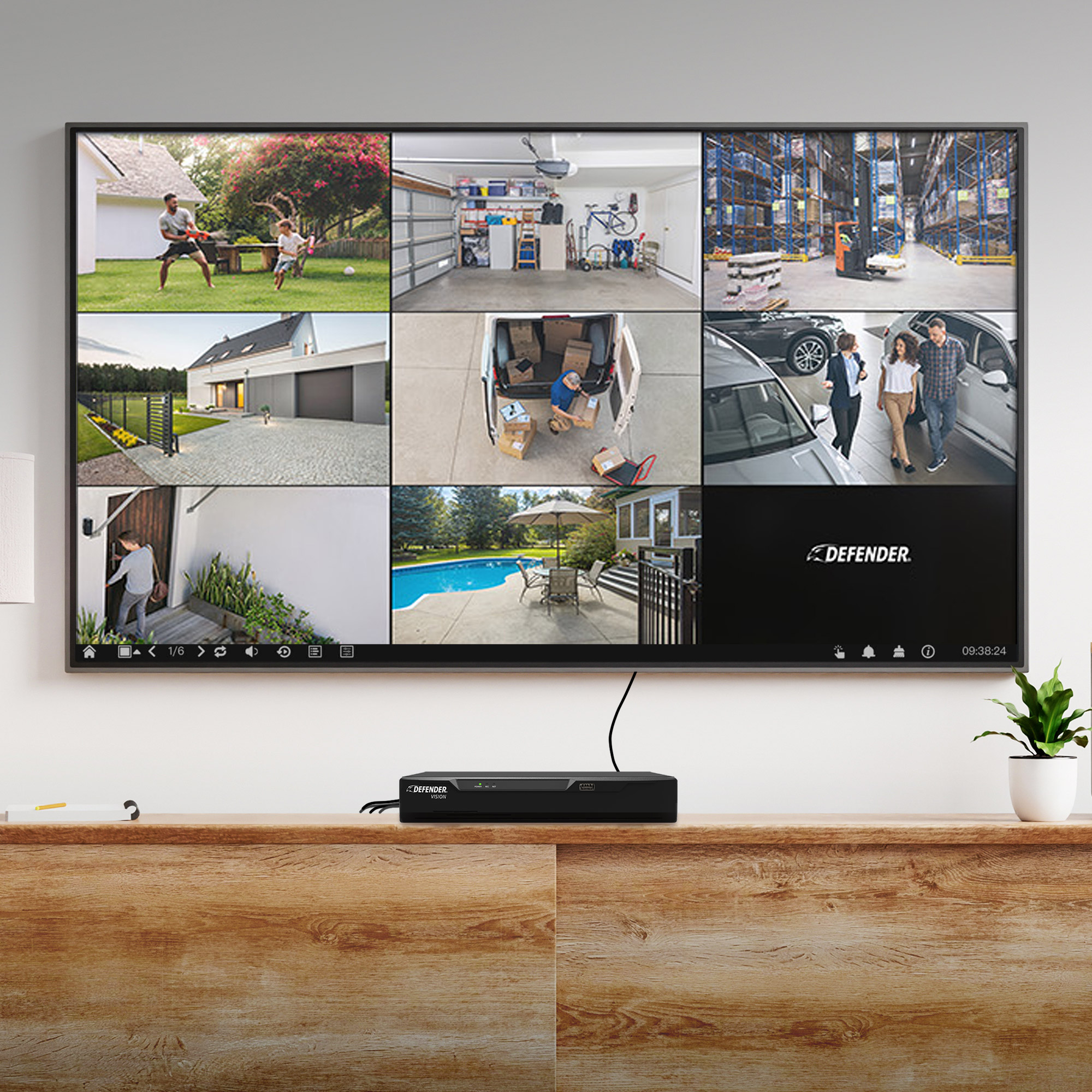 Defender 4K Vision AI Smart DVR Security System with 8 Deterrence ...