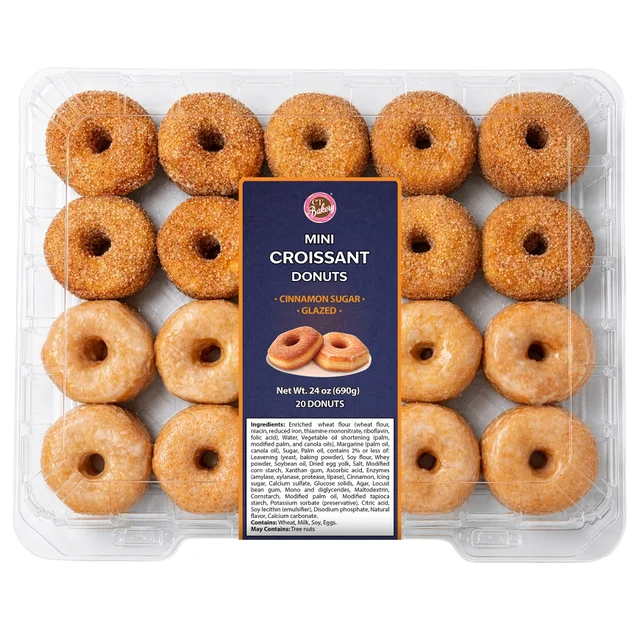 CT BAKERY MINI CROISSANT DONUTS 20 COUNT PACKAGE