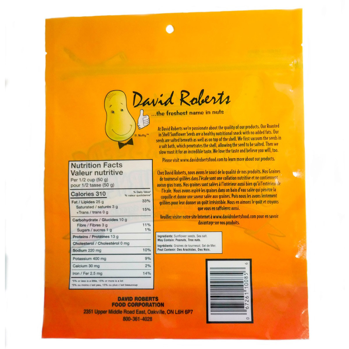 David Roberts In Shell Salted Sunflower Seeds, 12 × 400 g | Costco