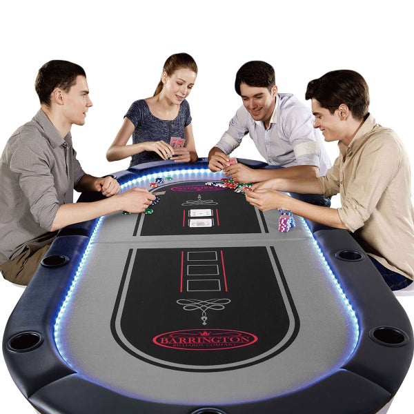 Barrington 10-player Poker Table with LED Lights | Costco Barrington 10-player Poker Table with LED Lights | Costco