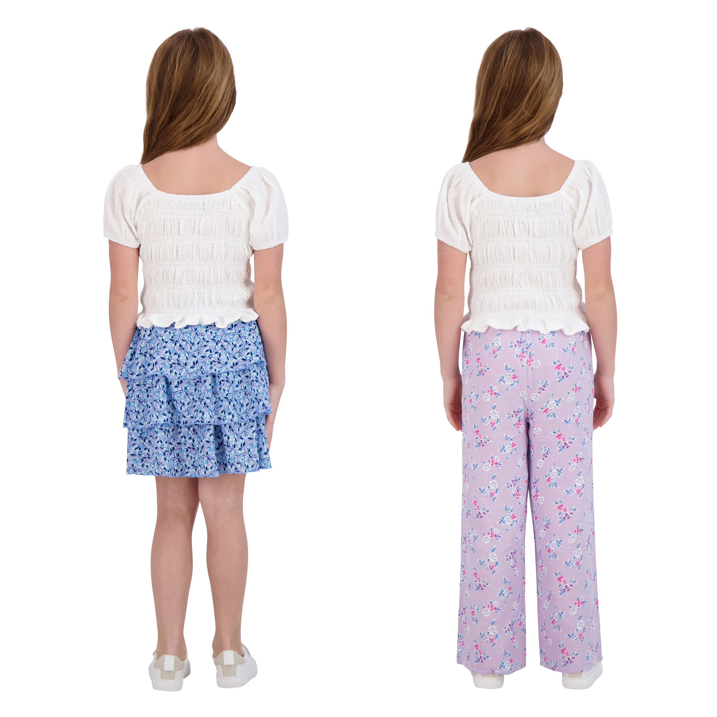 French Connection Youth 3-piece Purple Pant & Skirt Set | Costco