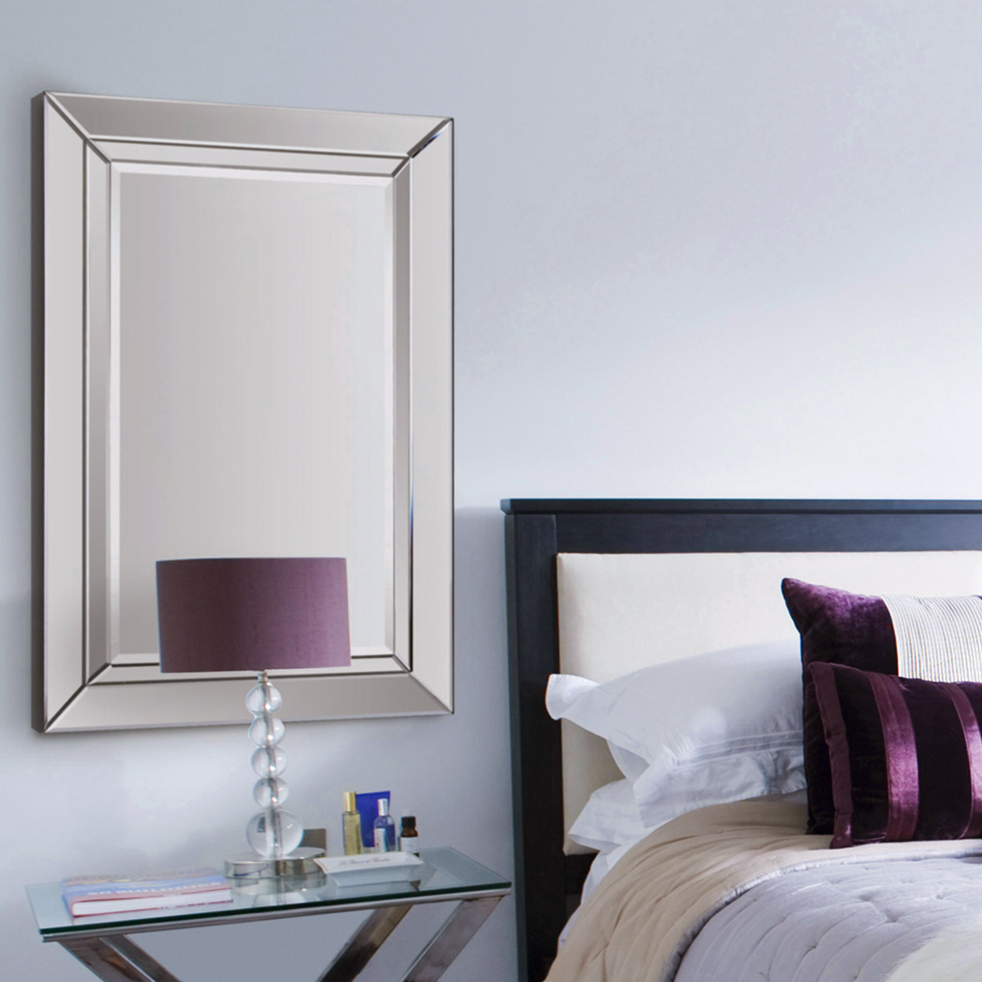 Rogue Rectangular Mirror with Beveled Mirror Frame