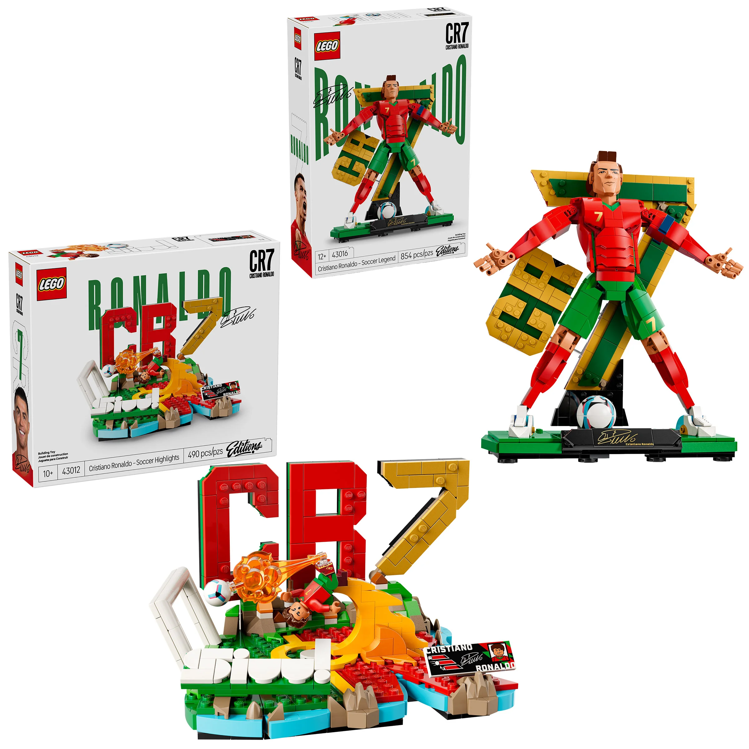 Ronaldo 9 & Ronaldinho 10 フィギュアセット LEGO Cristiano Ronaldo World Cup Bundle | Costco