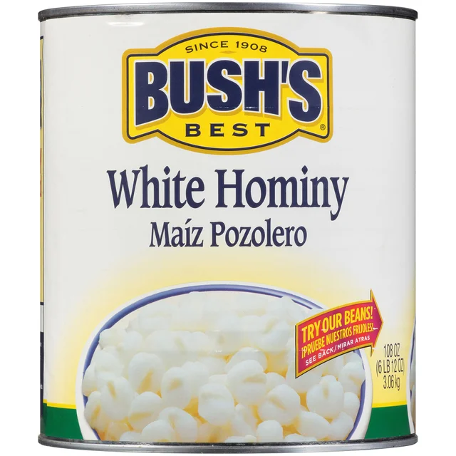 Bush's Best White Hominy, 6 lbs