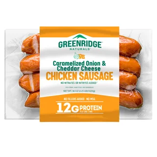 GREENRIDGE CKN SAUSAGE CHEDDAR & ONION 2.25 LBS