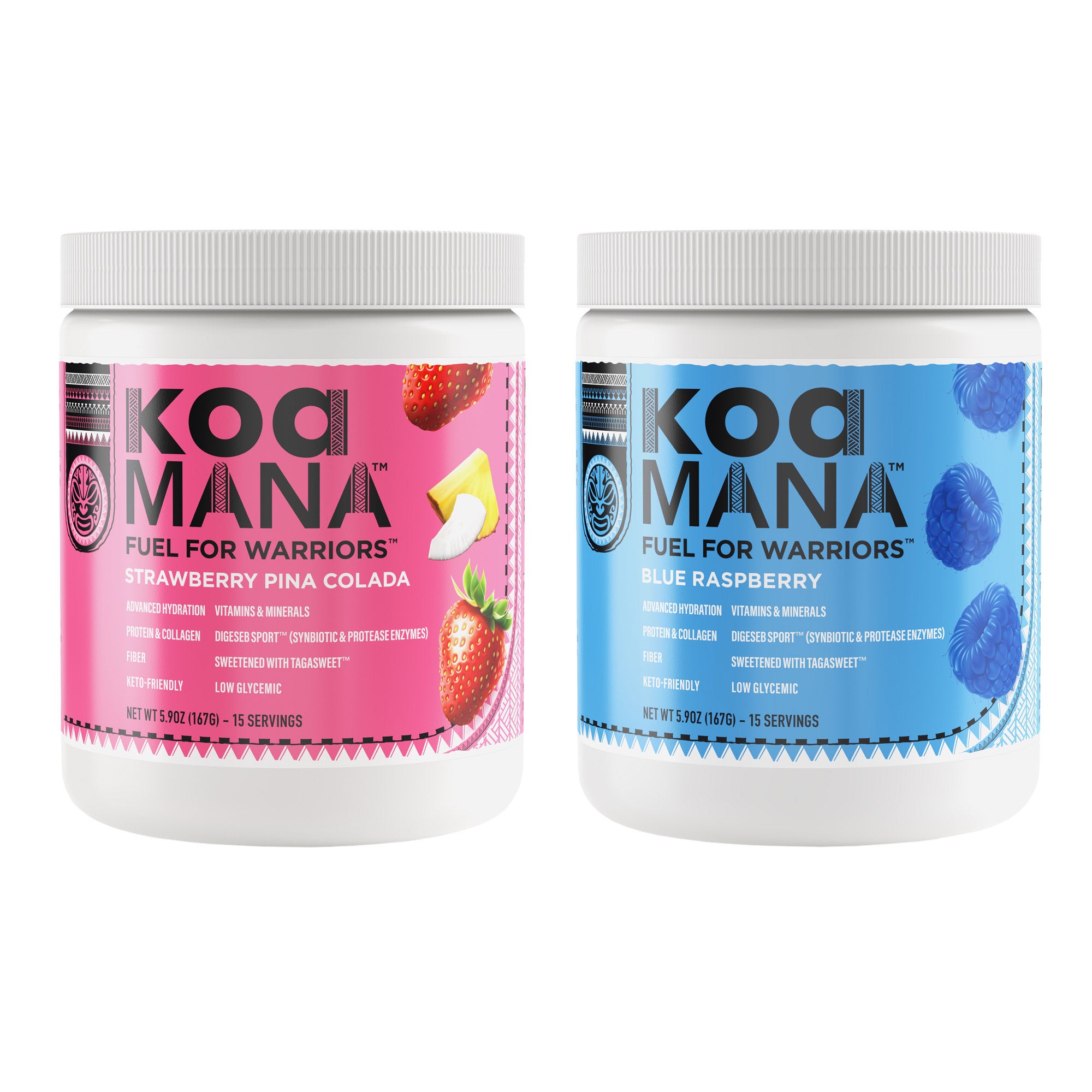 Koa Mana Fuel For Warriors Hydration Drink Mix Variety, 5.9 oz, 2-pack
