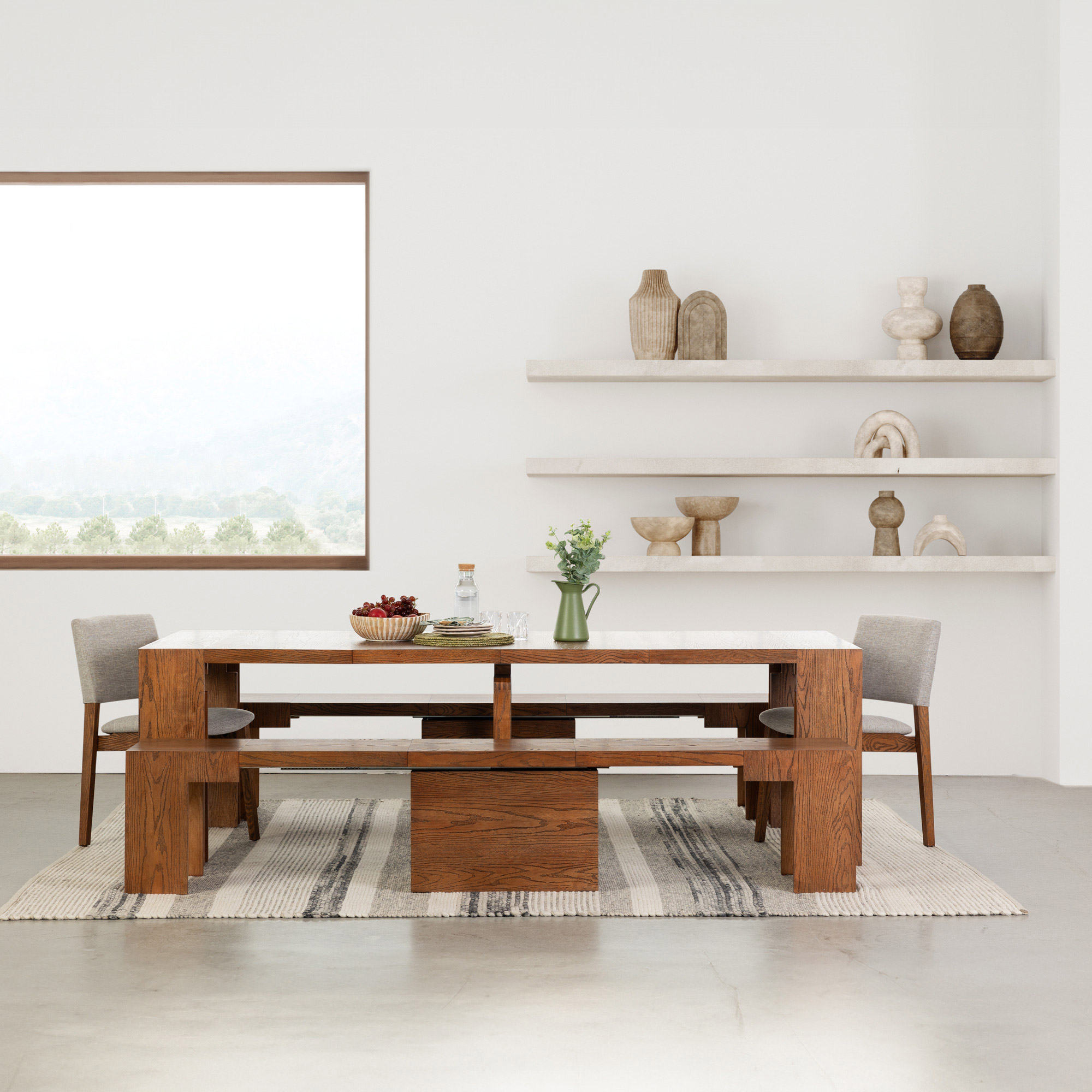 Transformer Table Extendable 5-Piece Dining Set | Costco