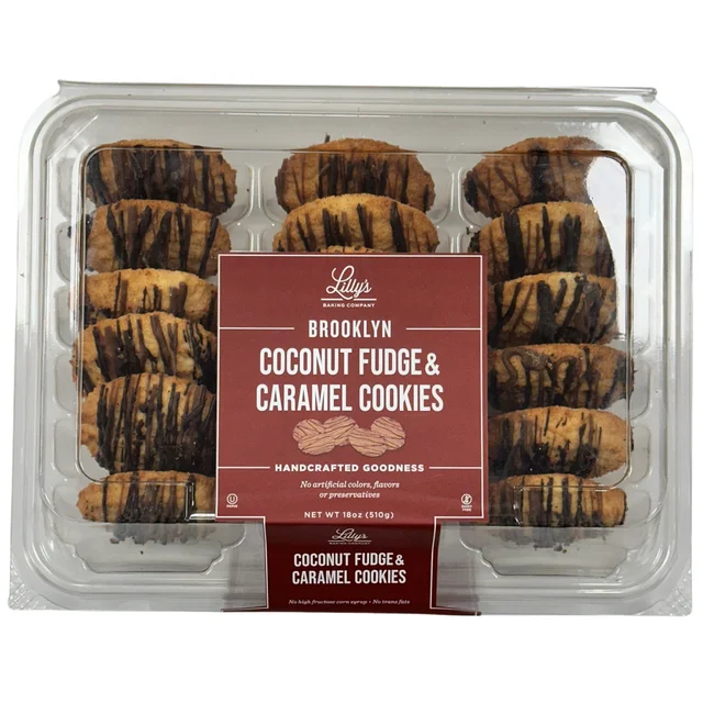 LILLY'S COCONUT FUDGE/CARAMEL COOKIES 18 OZ