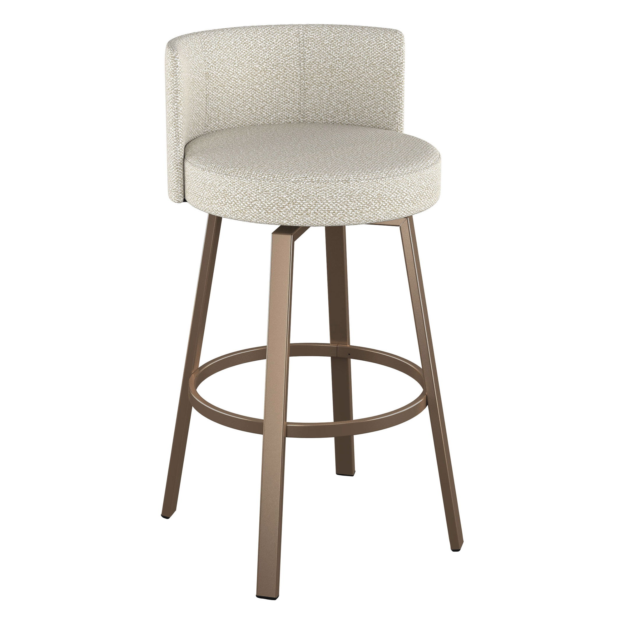 Amisco Cristina Swivel Counter Stool, Bronze Metal Frame