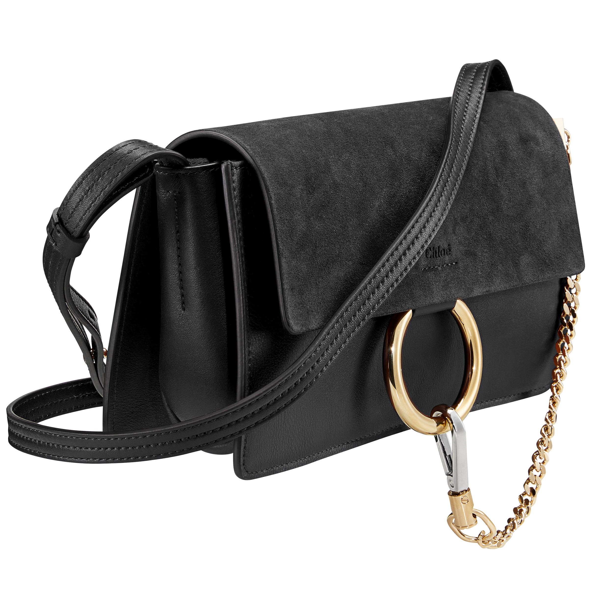 Chloe Faye Small Shoulder Bag, Black | Costco