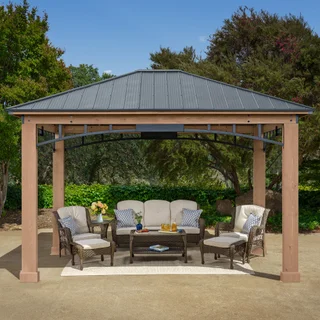 Yardistry 12' x 14' Gazebo with Aluminum Roof