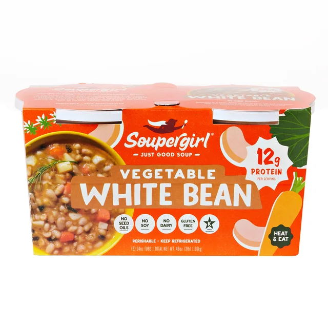 SOUPERGIRL WHITE BEAN SOUP 48 OZ (3 LBS)