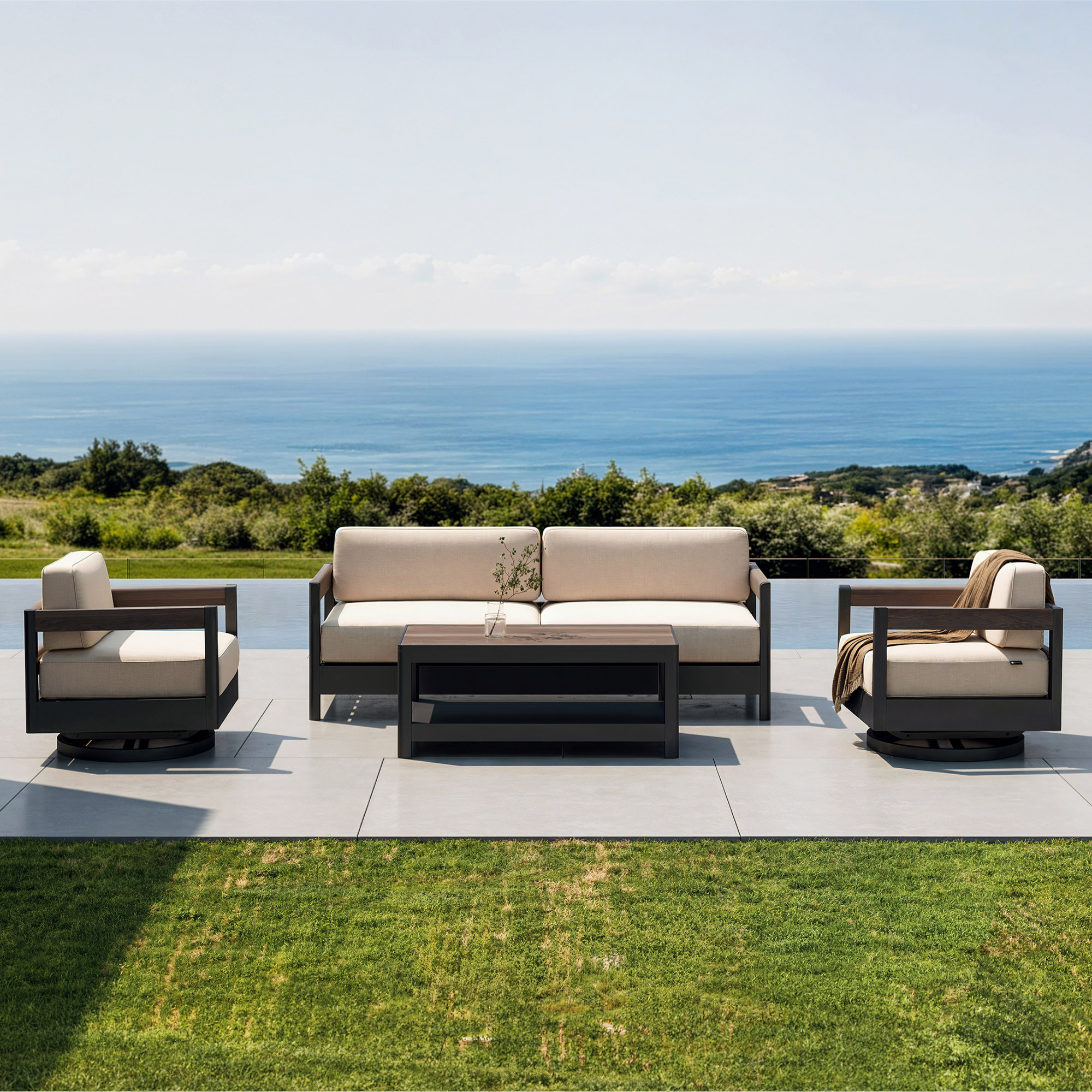 Mirador Prado 4-piece Outdoor Patio Seating Set | Costco