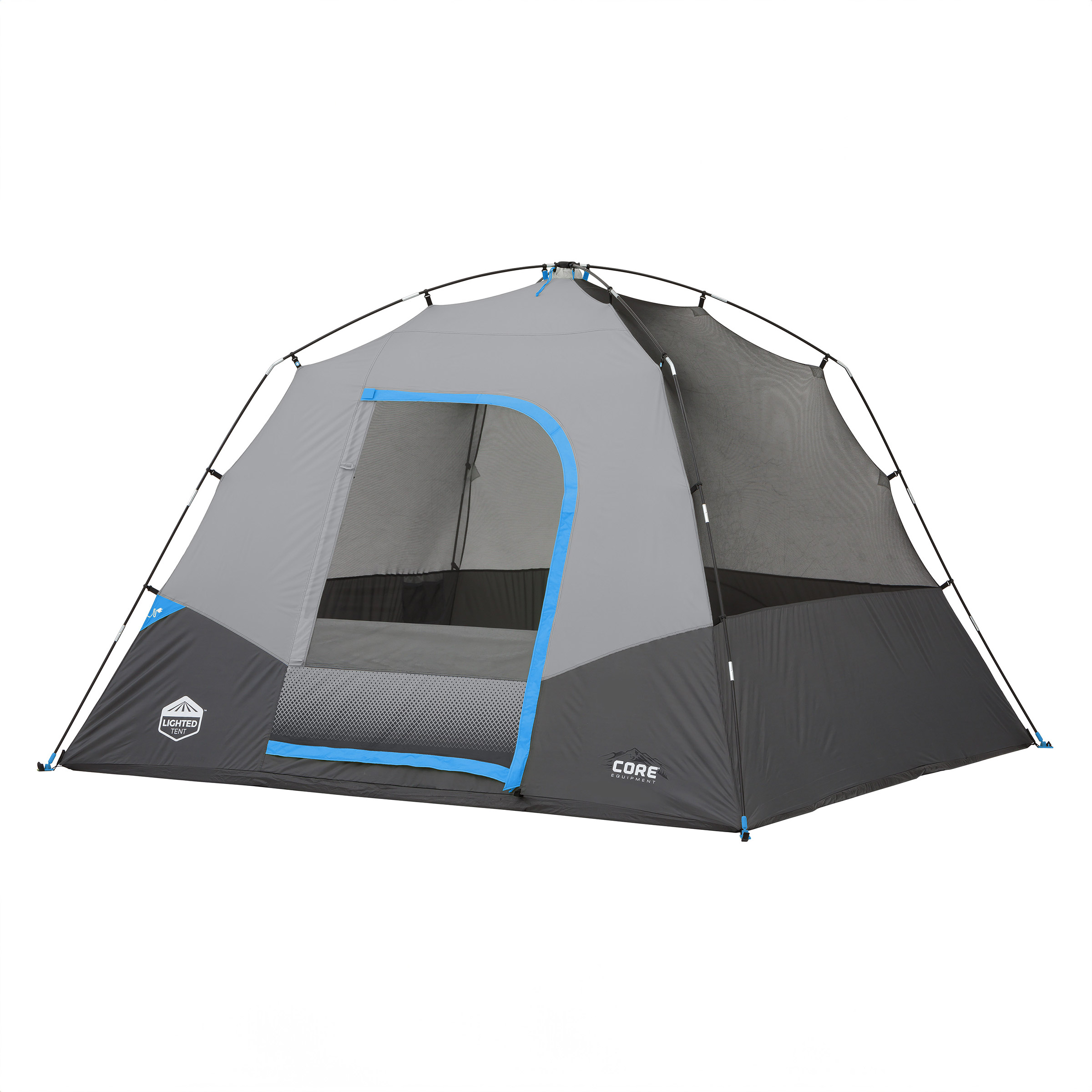 【CORE】コア ６人用 ライト付き ドームテント ドーム型 大型内蔵LED照明 Amazon | CORE 6人用 ライト付きドームテント | CORE | テント本体