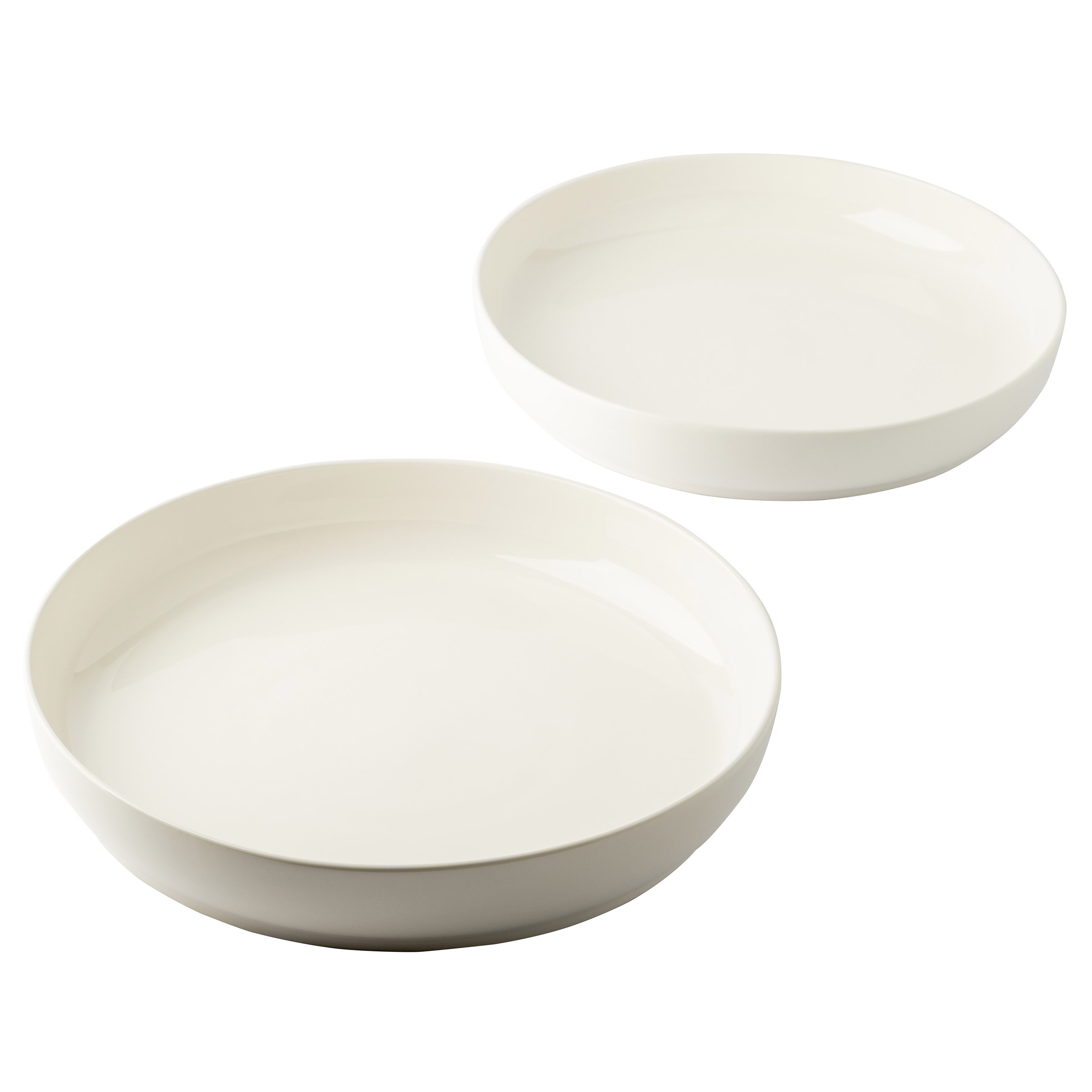 Trudeau Porcelain Nesting Serving Bowls, 2-piece