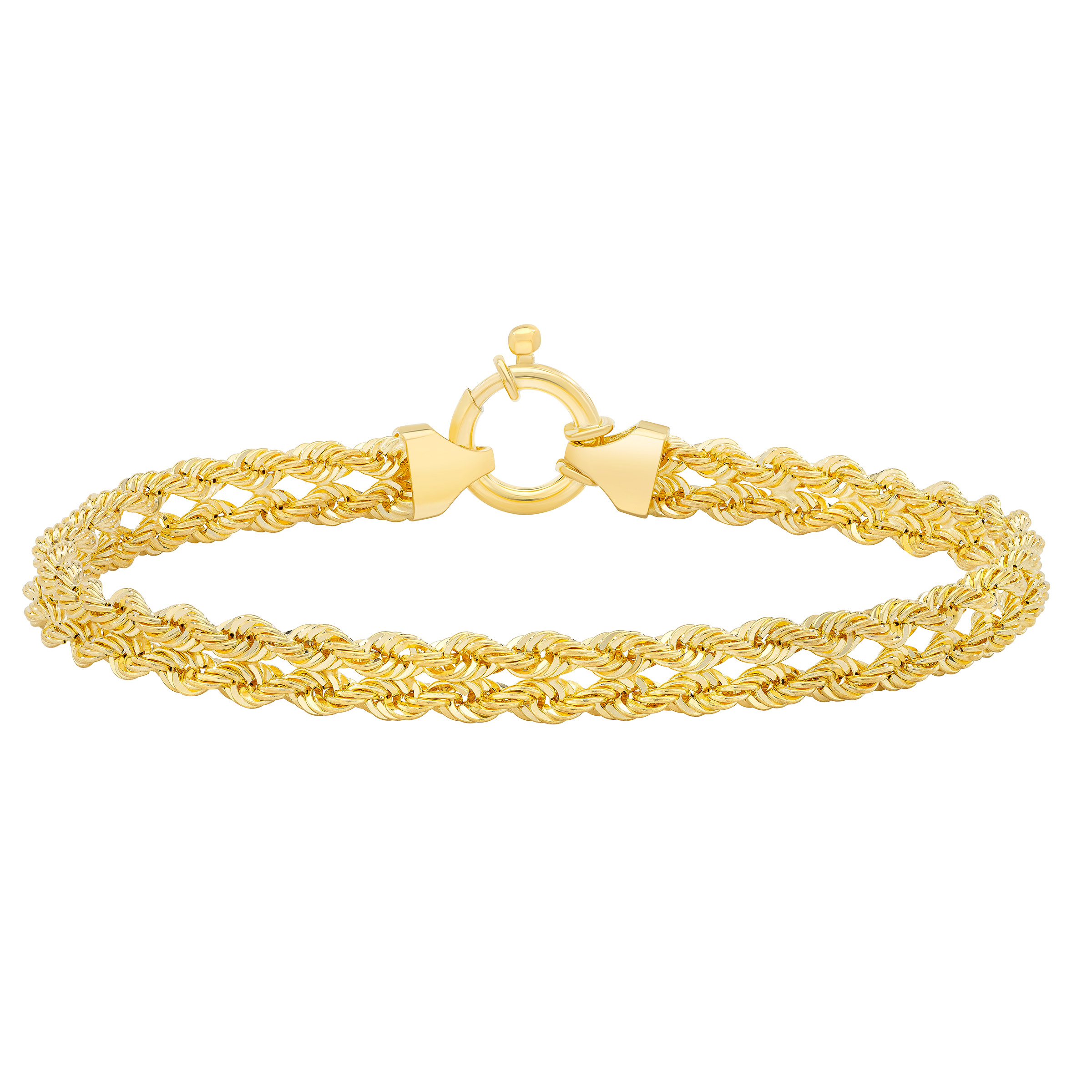 14kt Yellow Gold Double Rope Bracelet