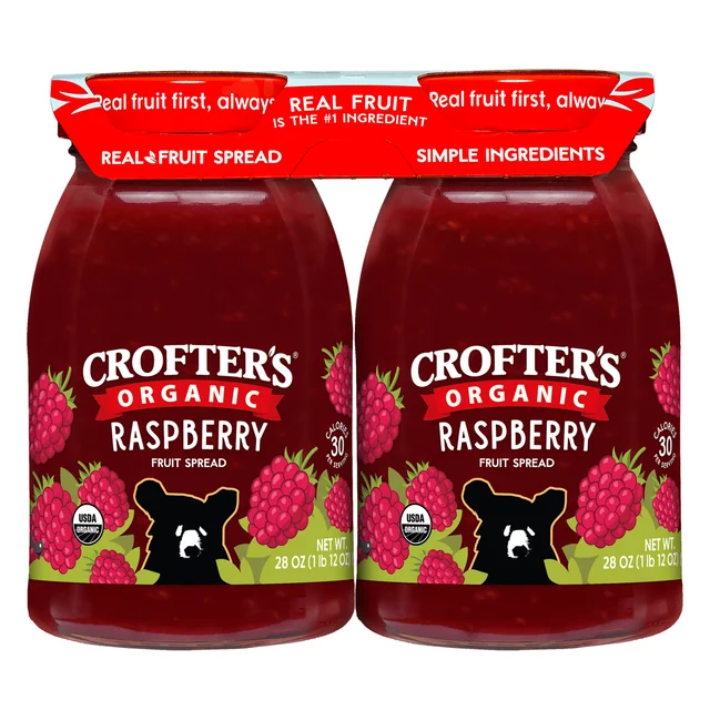 CROFTER'S ORGANIC SEED RASPBERRY SPREAD 2 - 28OZ (2LBS)