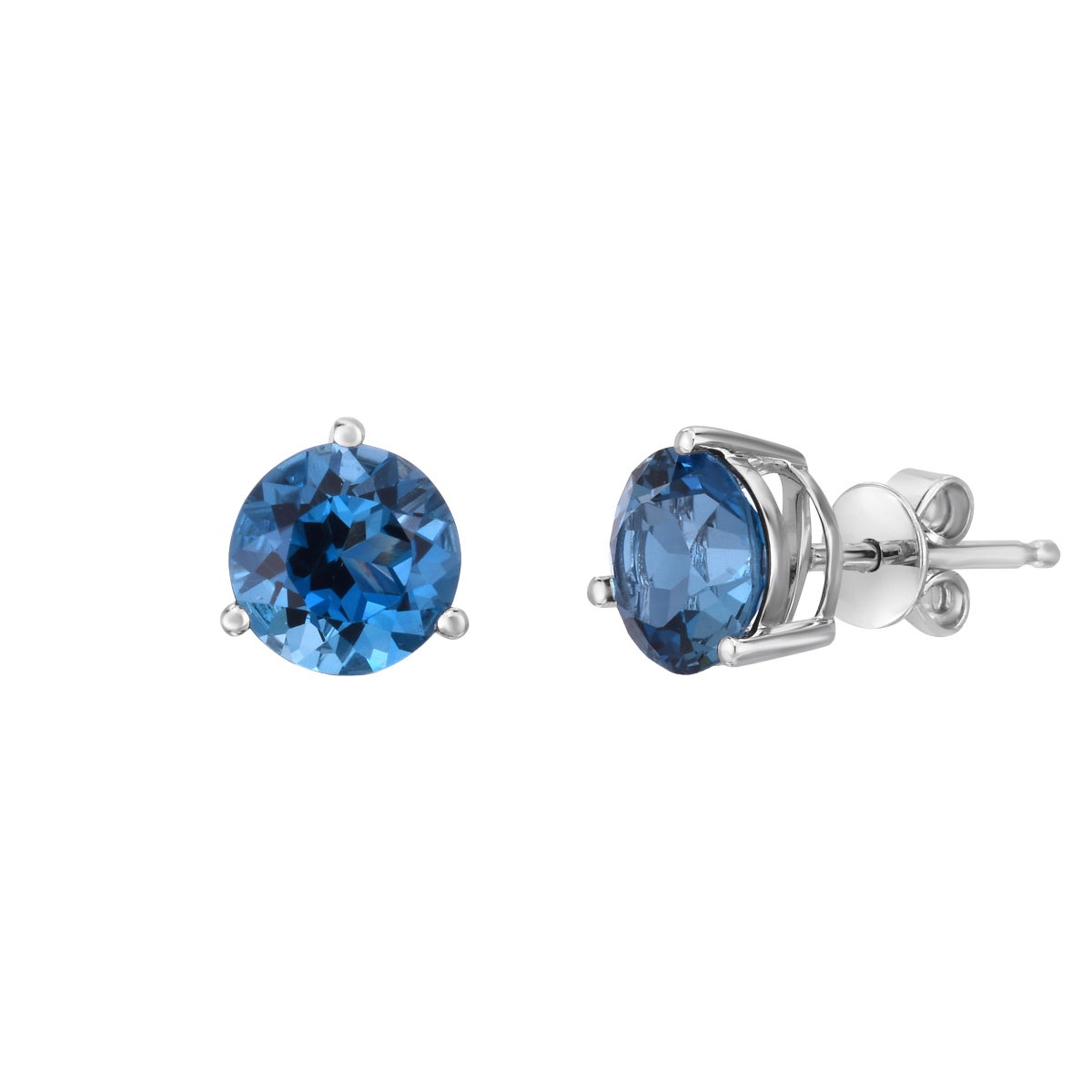 Gemstone 14kt White Gold Stud Earrings | Costco Gemstone 14kt White Gold Stud Earrings | Costco