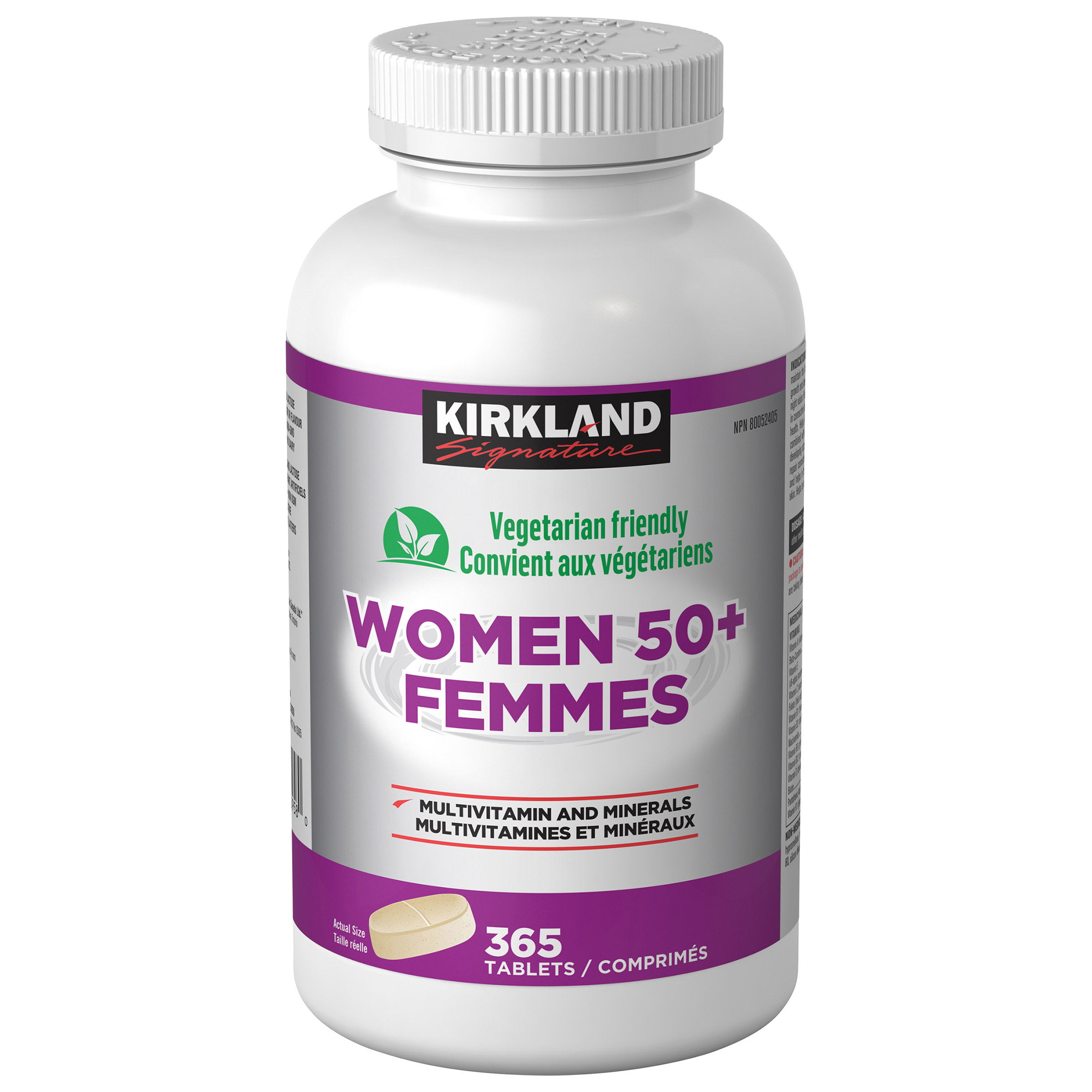 Kirkland Signature – femmes 50+ multivitamine, 365 comprimés